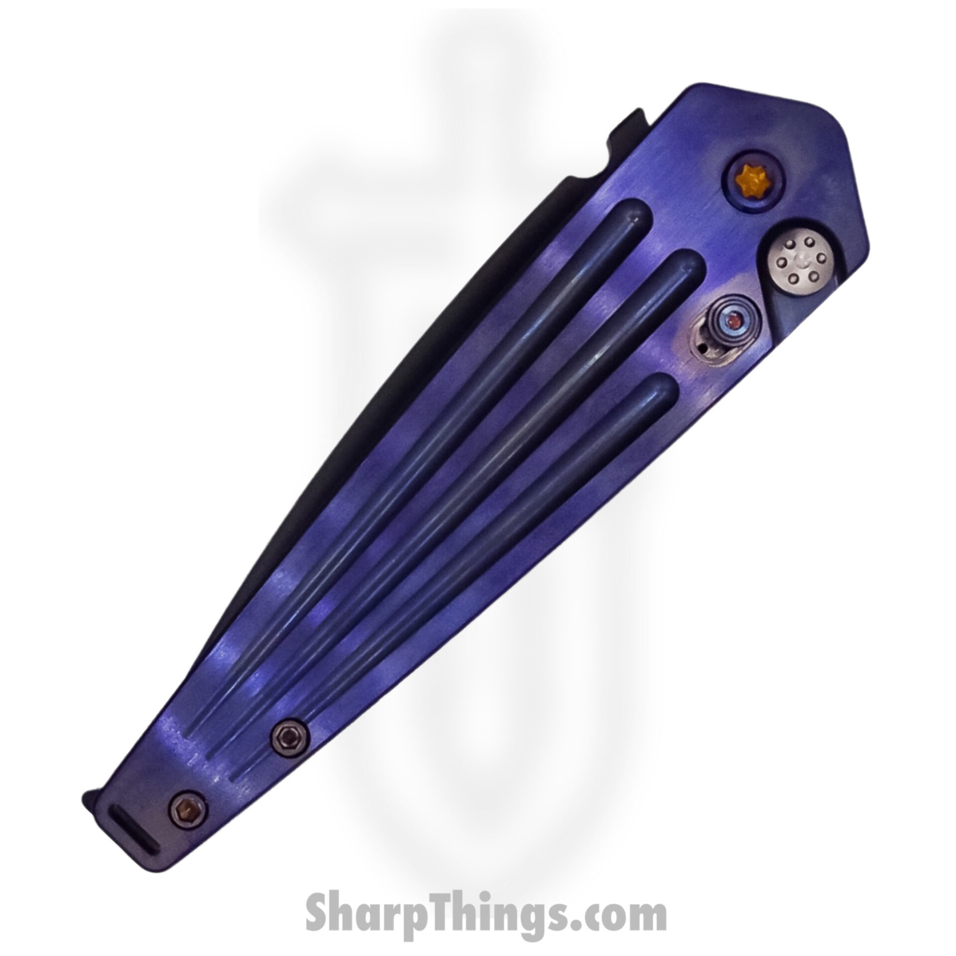Medford Knife - MK2094PQ-38PV-TFCF-BP - Nosferatu Auto - S45VN PVD Blade - Violet - Image 3