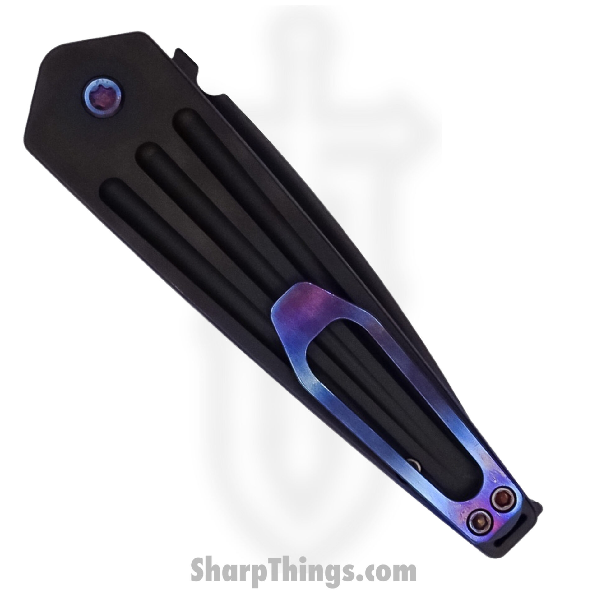 Medford Knife - MK2094PQ-38PV-TFCF-BP - Nosferatu Auto - S45VN PVD Blade - Violet - Image 4