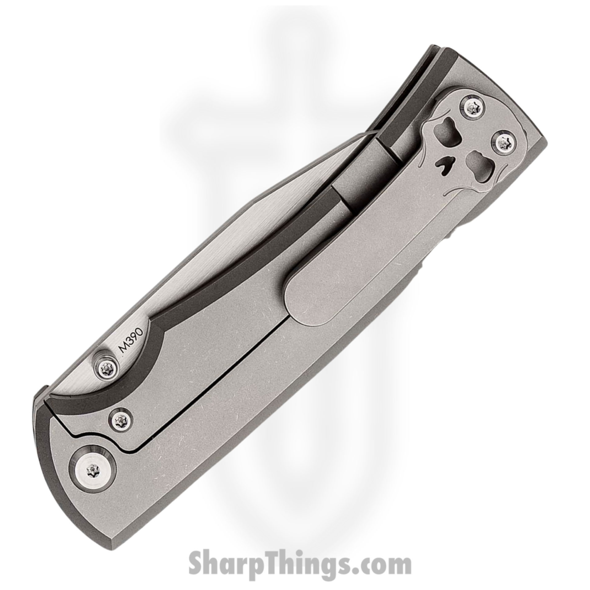 Chaves Knives - 229/SW/SWTI/BF - Liberation 229 Sangre Wharncliffe - Folding Knife - M390 Stonewash Wharnliffe - Titanium - Stonewash - Image 2