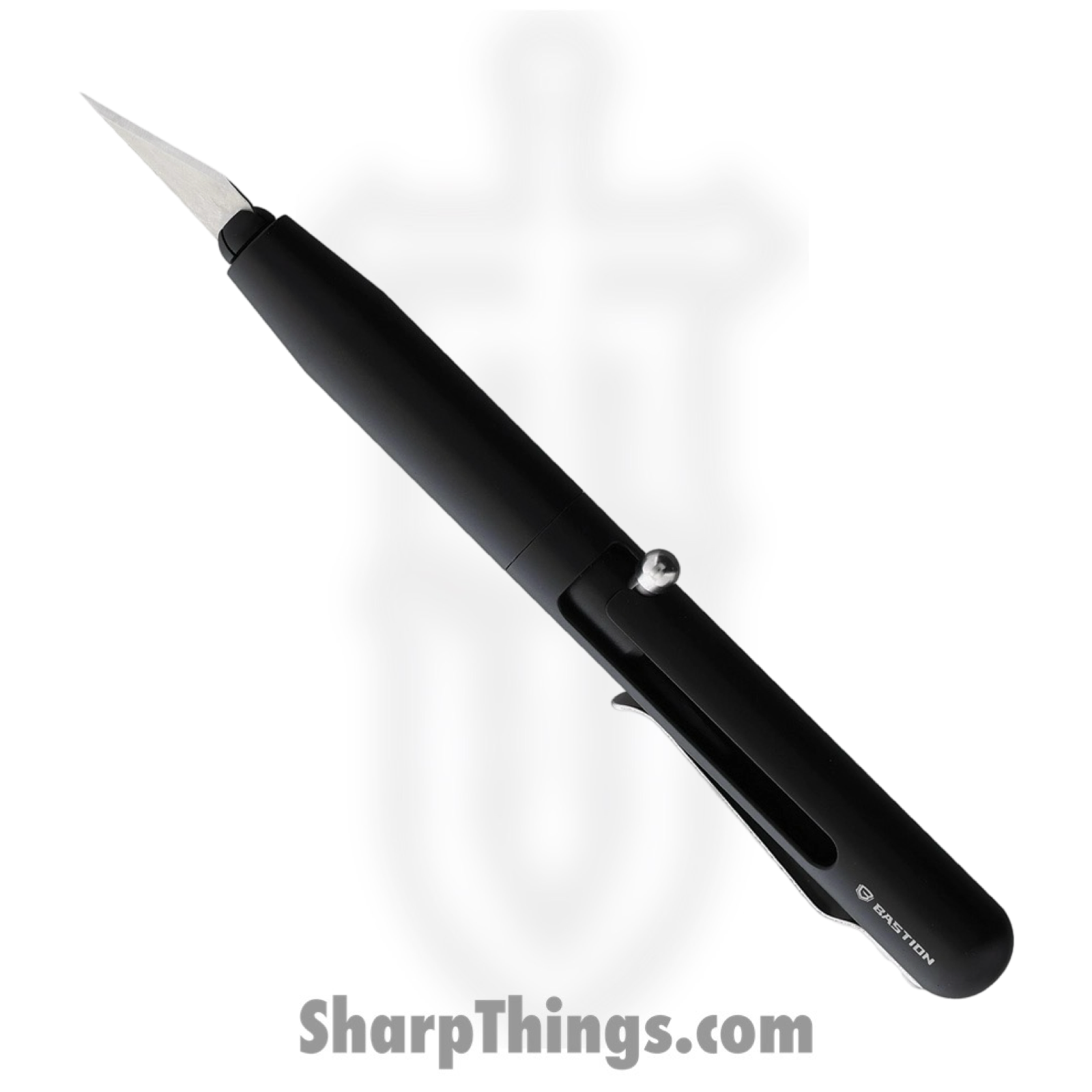 Bastion - BSTN255B - Pen-Style Retractable Precision Blade - Aluminum - Black