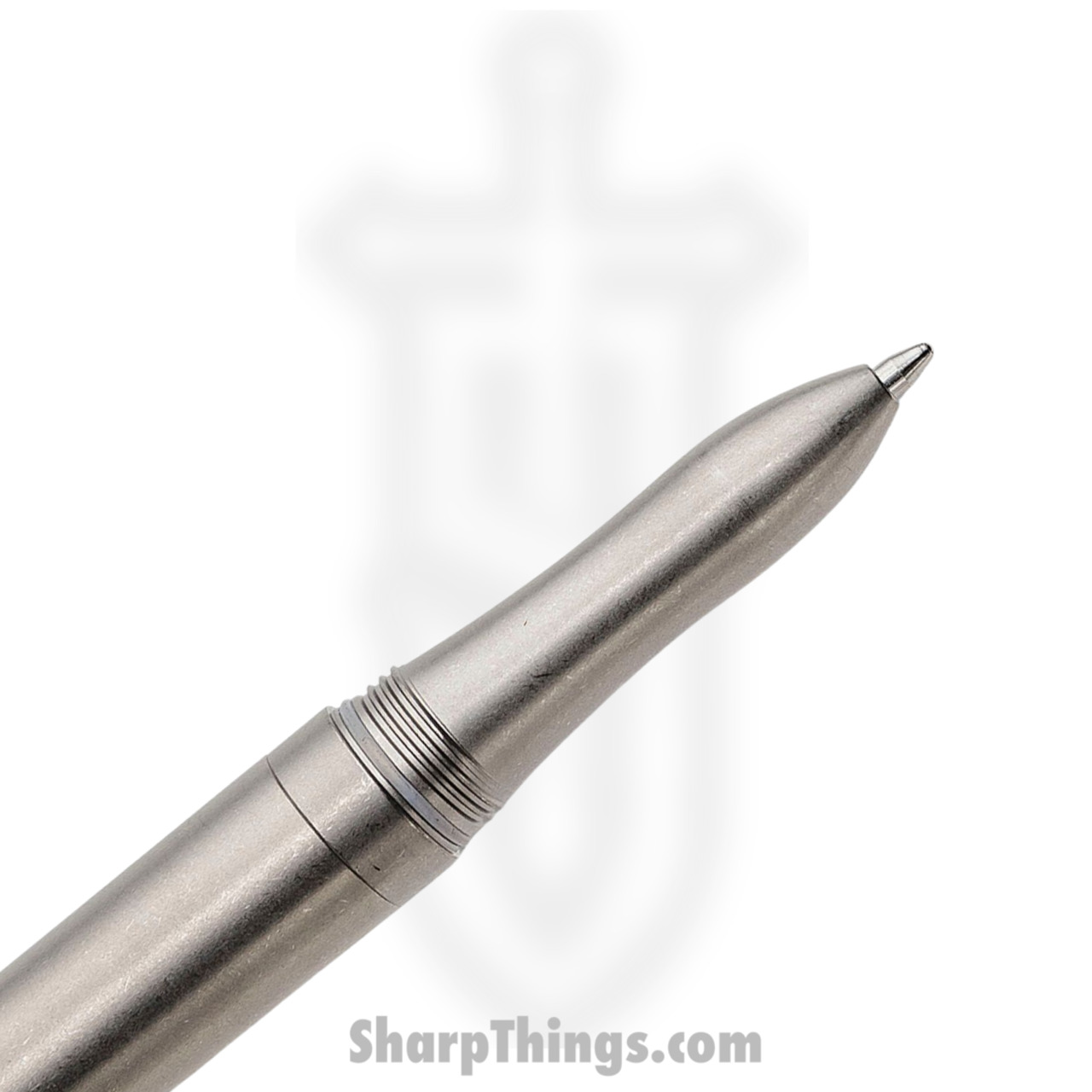Chaves Knives - PEN-TC-SWTI - Twist Cap Pen - Titanium - Stonewash - Image 2