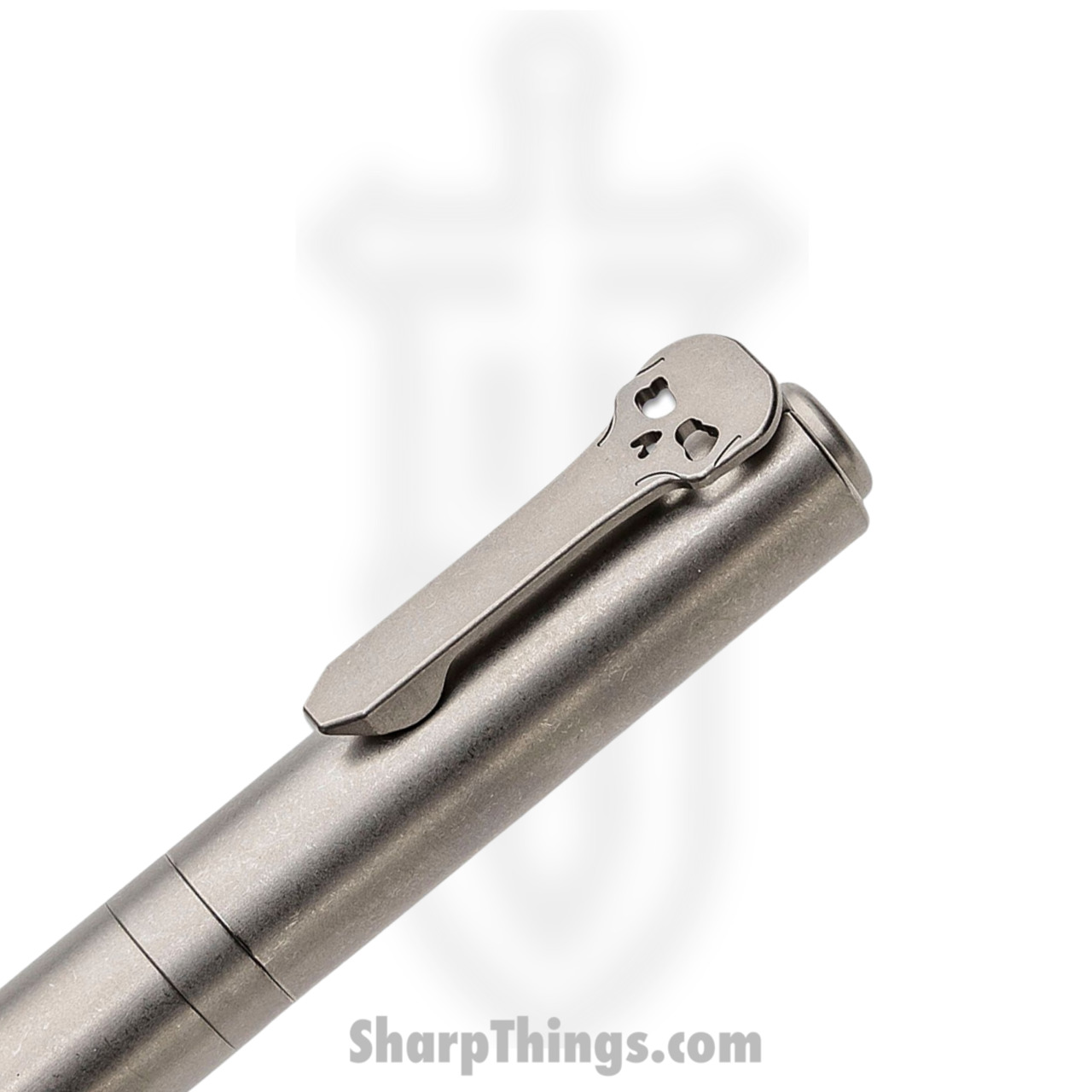 Chaves Knives - PEN-TC-SWTI - Twist Cap Pen - Titanium - Stonewash - Image 3