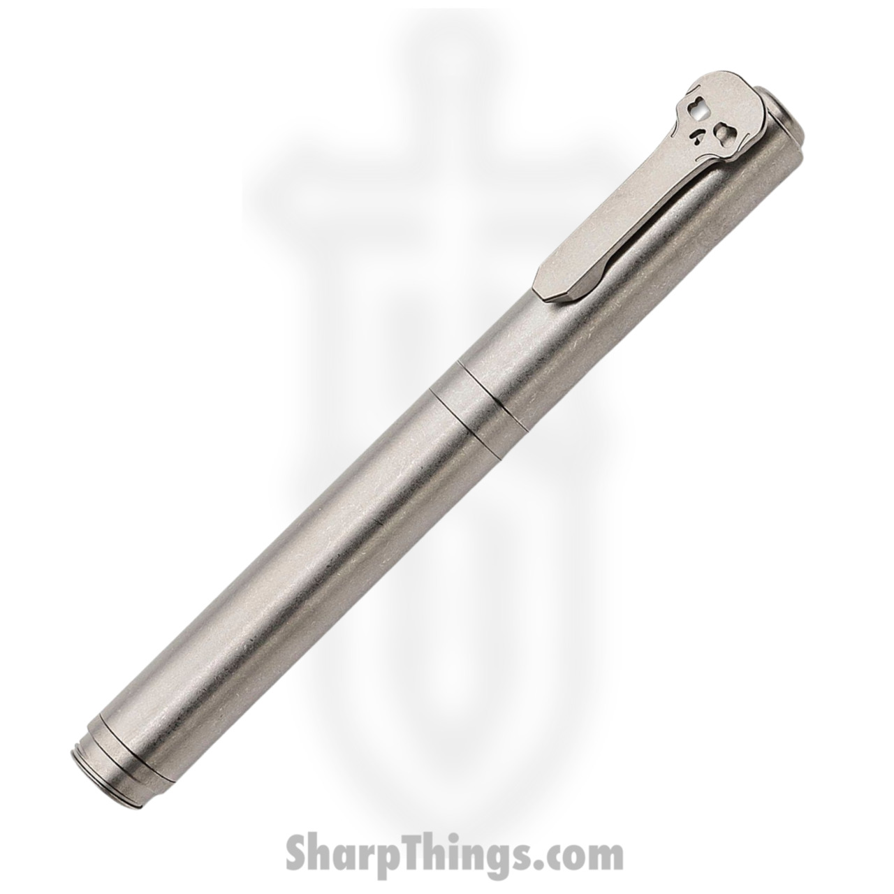 Chaves Knives - PEN-TC-SWTI - Twist Cap Pen - Titanium - Stonewash - Image 4