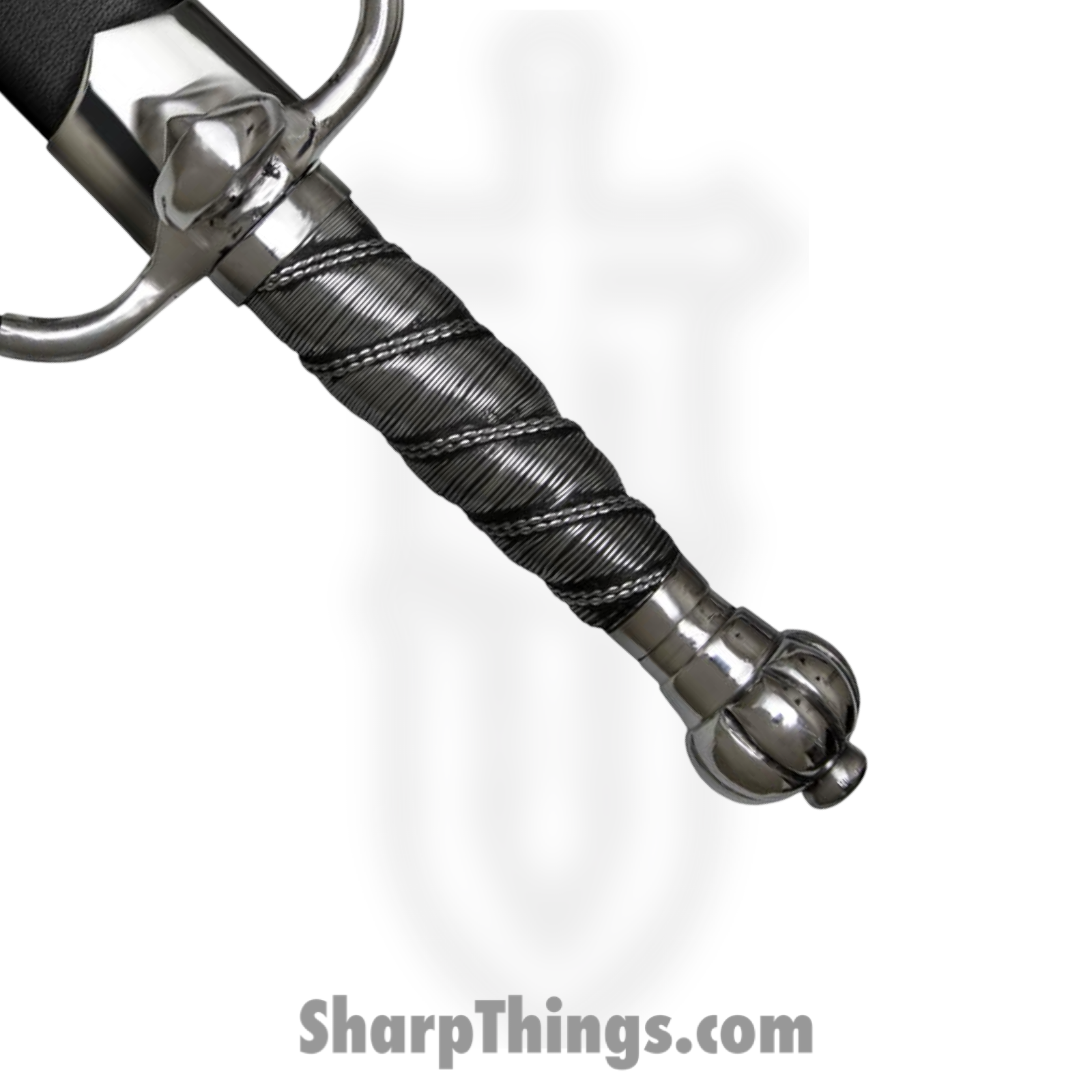Cold Steel - CS88CLMD - Colichemarde - Fixed Blade Knife - 1060 HC Satin Dagger - Steel - Black - Image 3