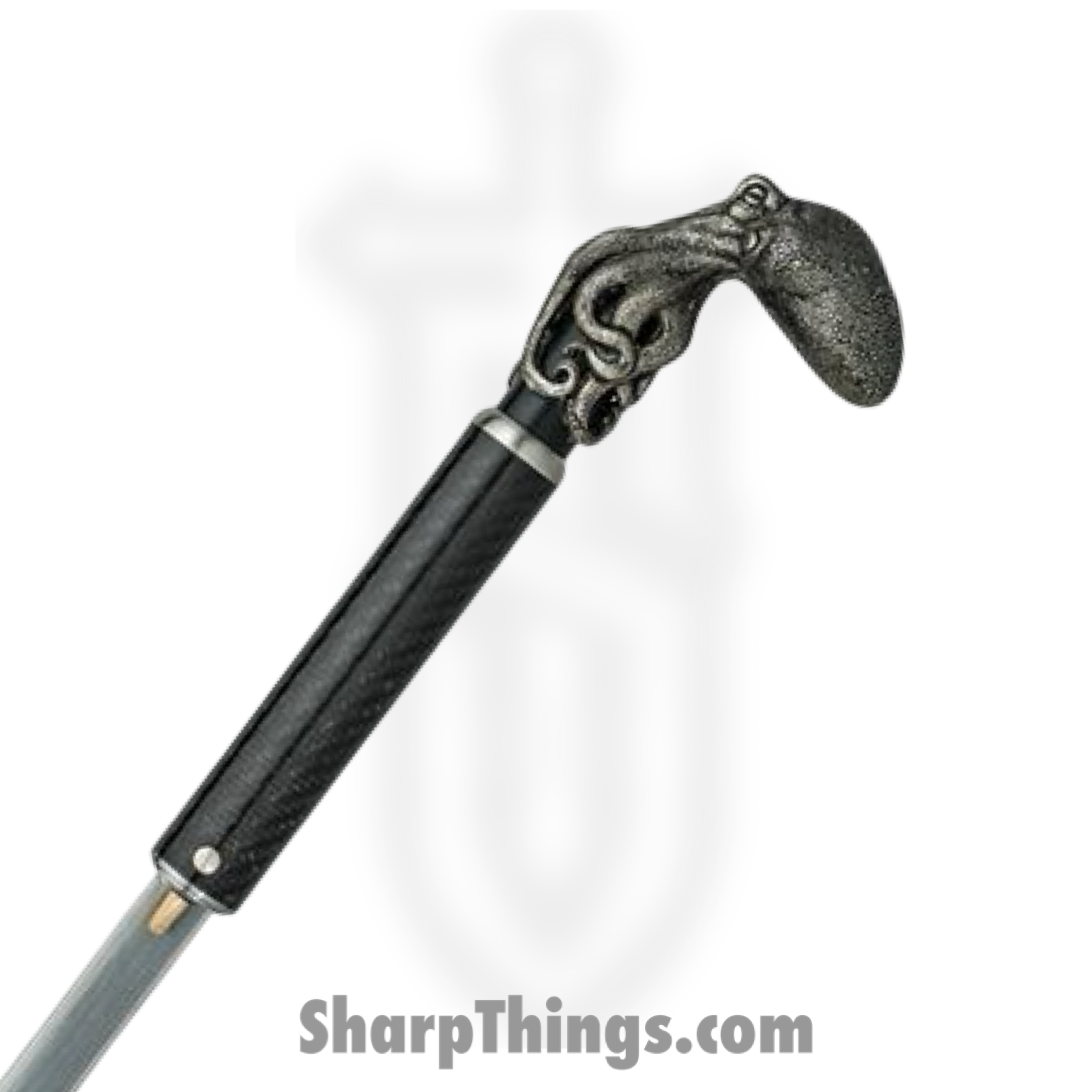 Dragon King - DRK12751 - Octopus Sword Cane - 9260 Steel Satin Rapier - Sculpted Cast Metal - Gray - Image 3