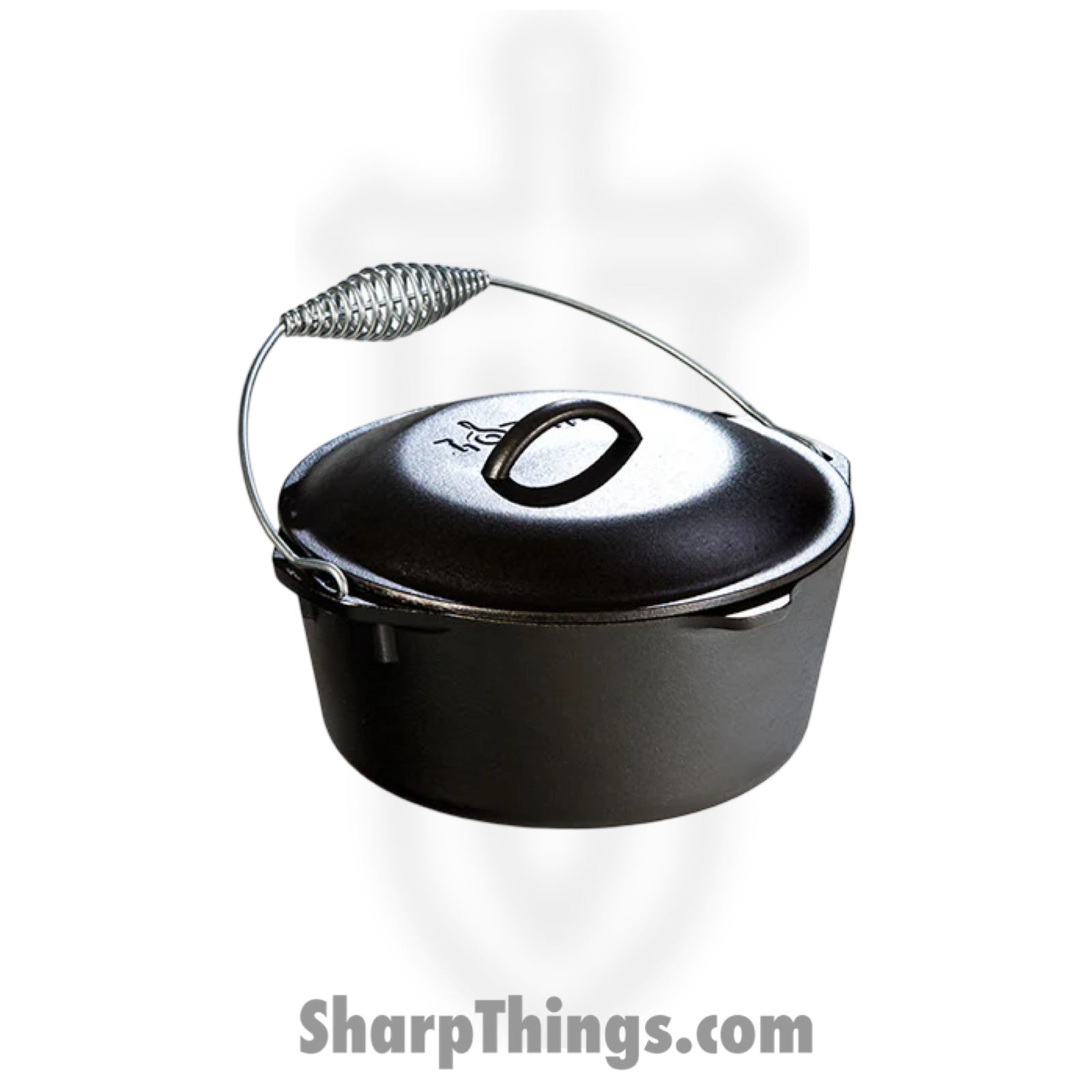 Lodge - L8DO3 - 5 Quart Cast Iron Dutch Oven W/ Ball Handle - Black