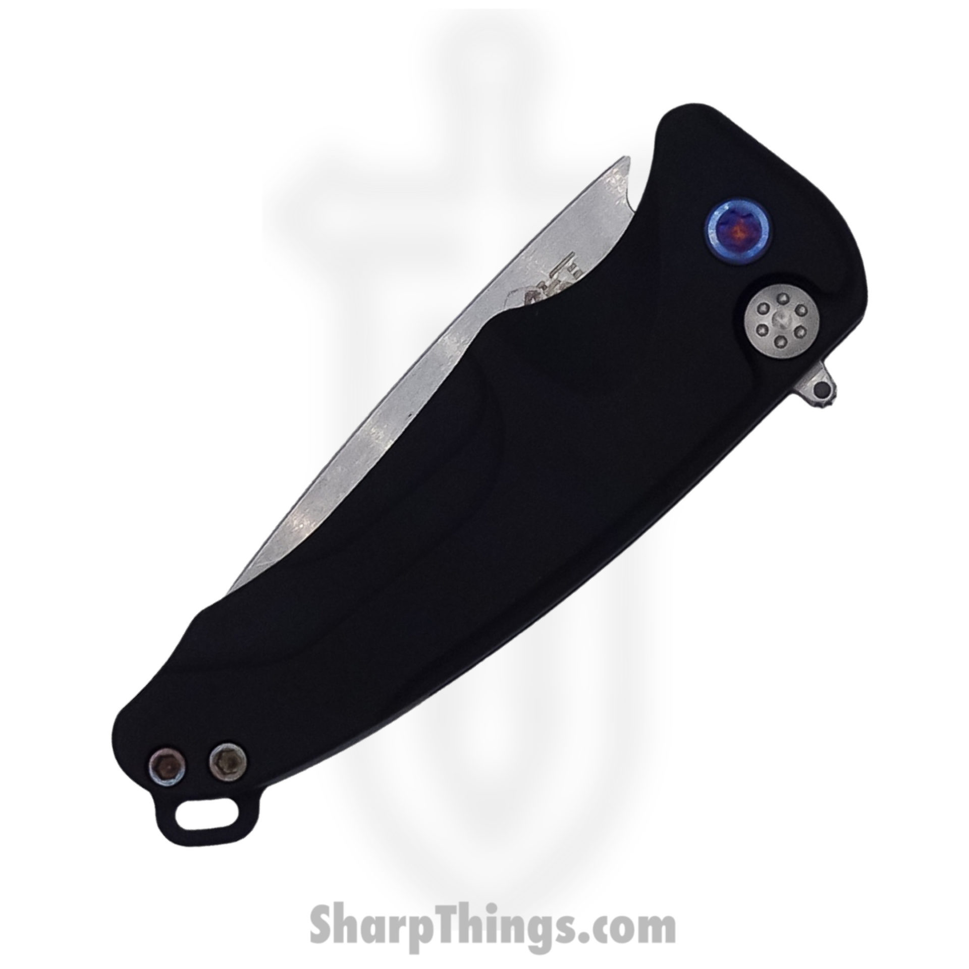 Medford Knife - MK0394TQ-42AB-TFCP-Q4 - Smooth Criminal Button Lock Folder - Tumbled S45VN - Black - Image 2