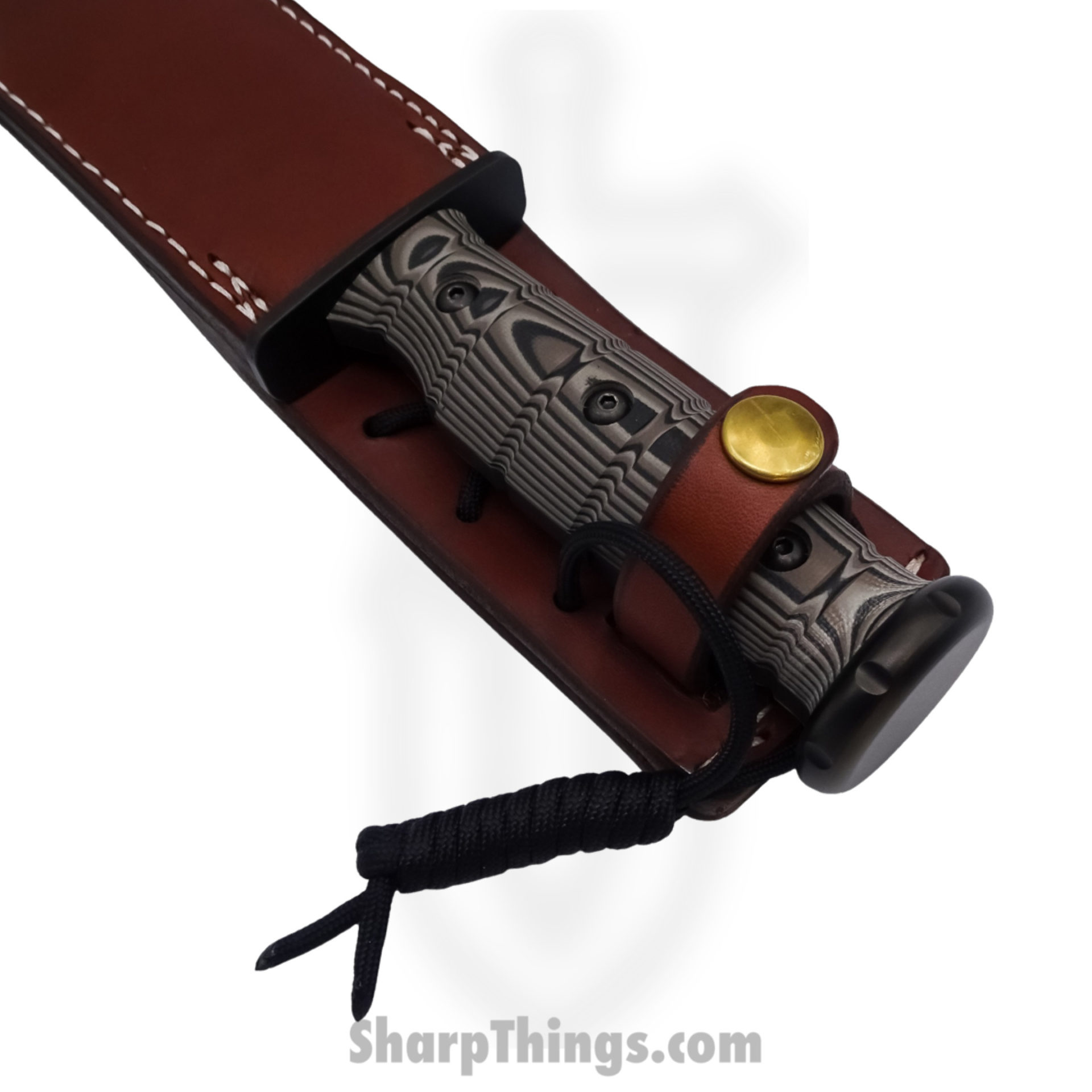 Medford Knife and Tool - MK103SPQ-12LE-SPQ3-Q4 - USMC Fighter - Fixed Blade Knife - S35VN Coated Drop Point - Layered G10 - Black Tan - Image 5