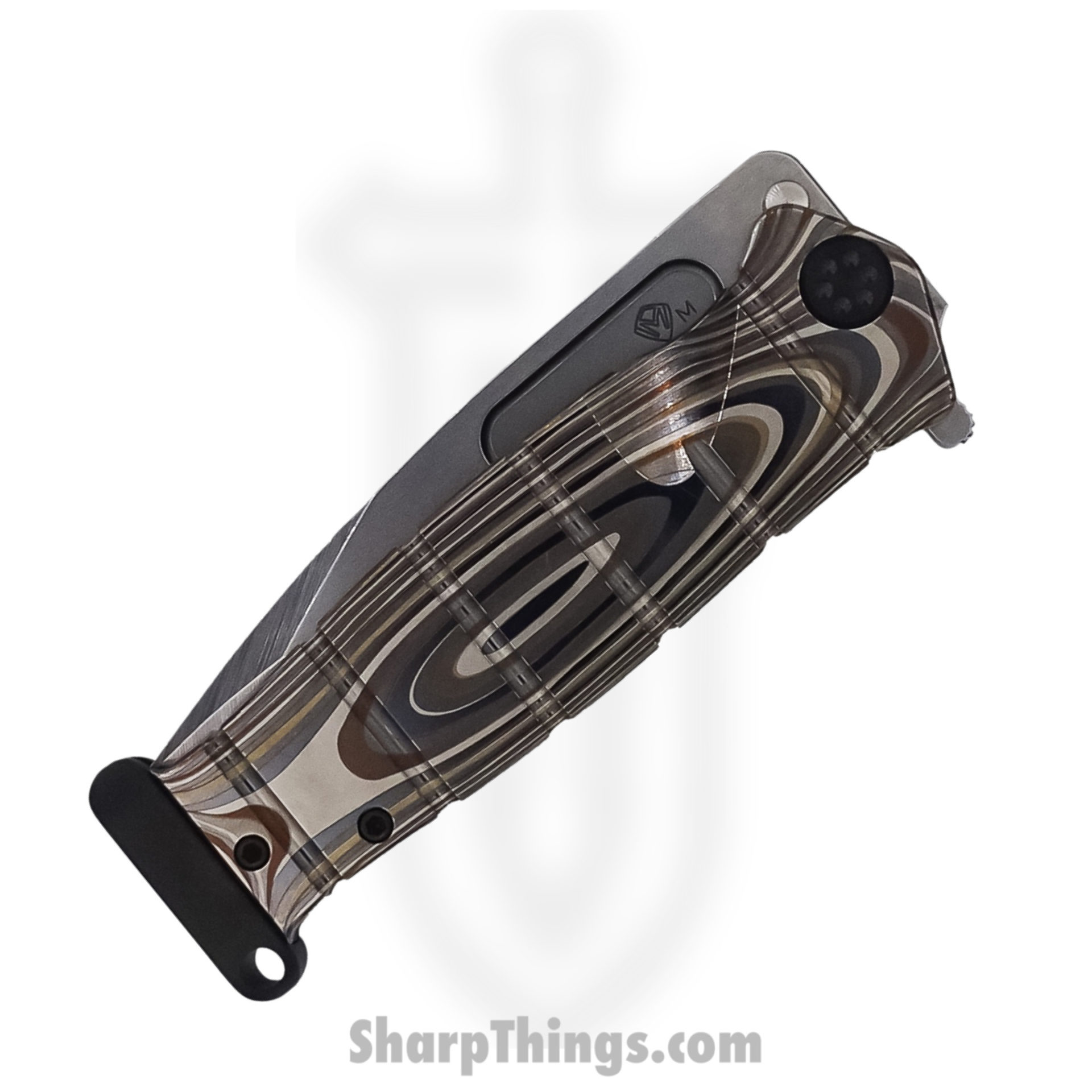 Medford Knife - MK204MTQ-01TM-TPCP-PP - USMC Fighter Flipper Knife - MagnaCut Tumbled - Multi G10 - Image 4