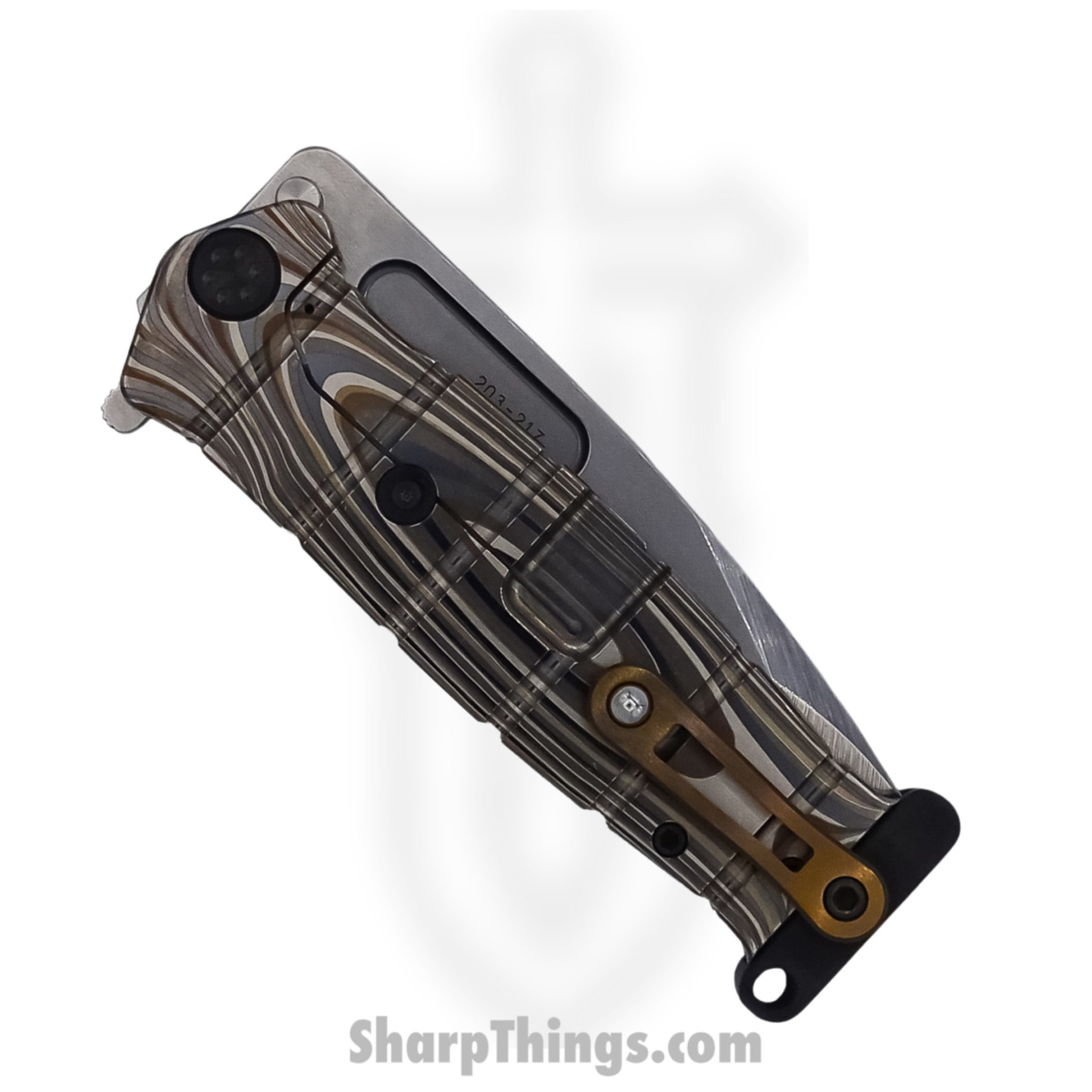 Medford Knife - MK204MTQ-01TM-TPCP-PP - USMC Fighter Flipper Knife - MagnaCut Tumbled - Multi G10 - Image 3