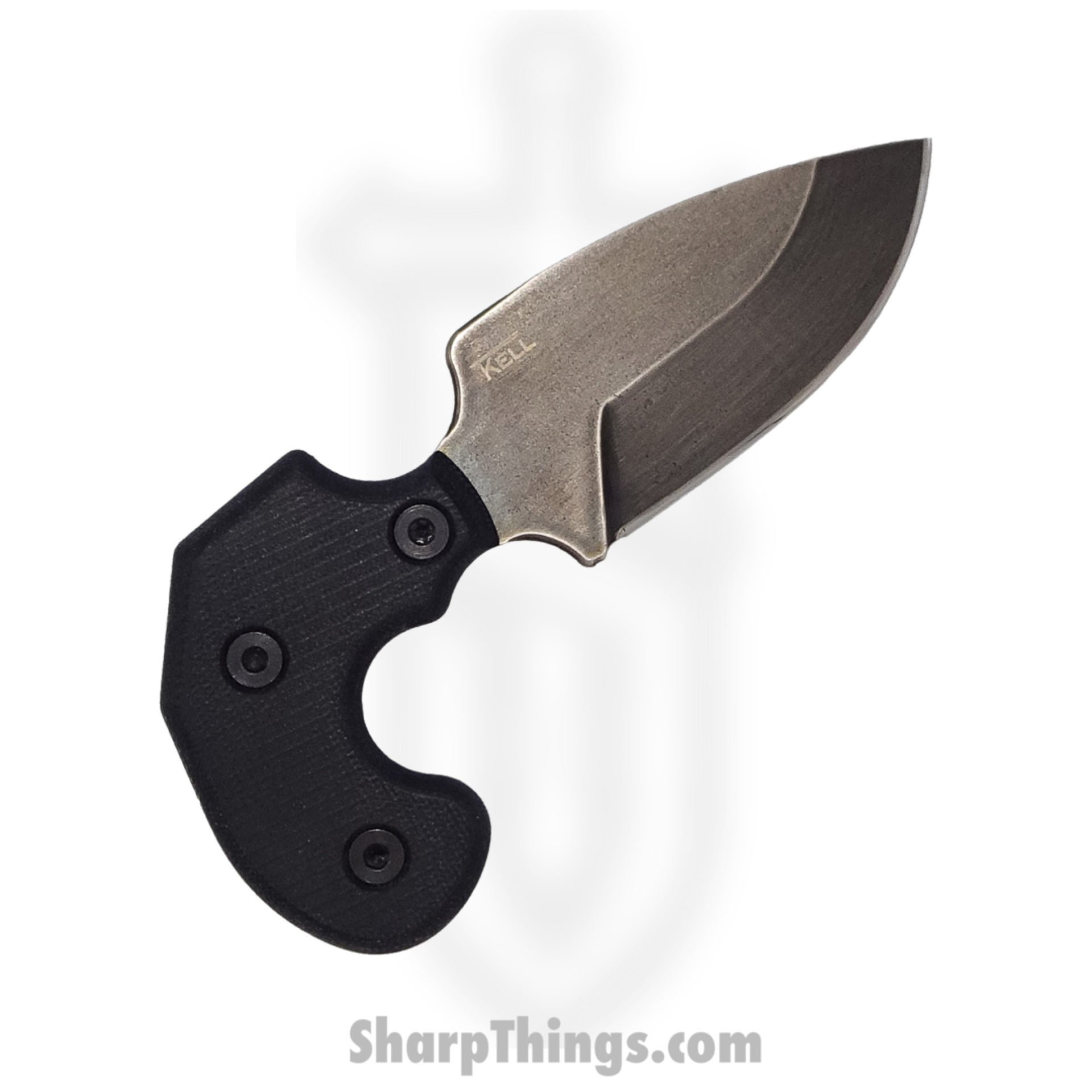 T.Kell Knives - TaraniSpear - Tarani TCQ Tri-Angle Spear Point - Fixed Blade Knife - 80CRV2 Nickle Boron Coated - G10 - Black - Image 4
