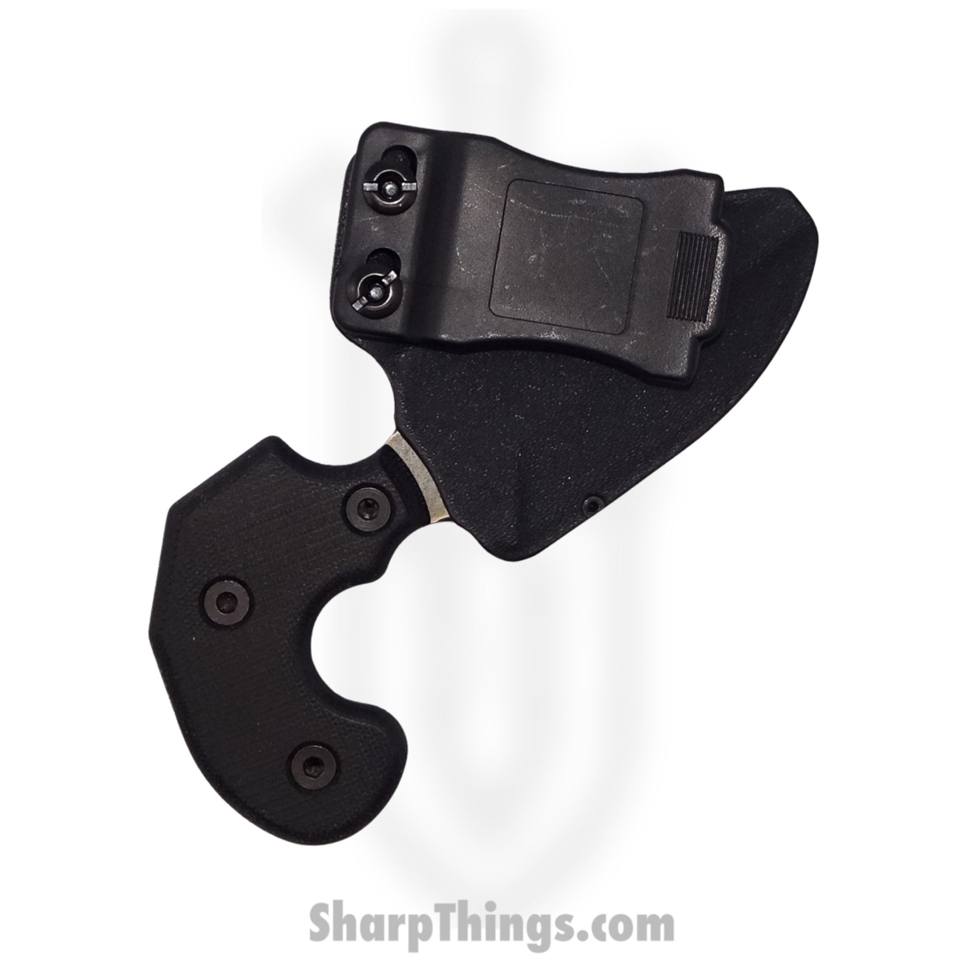 T.Kell Knives - TaraniSpear - Tarani TCQ Tri-Angle Spear Point - Fixed Blade Knife - 80CRV2 Nickle Boron Coated - G10 - Black - Image 2
