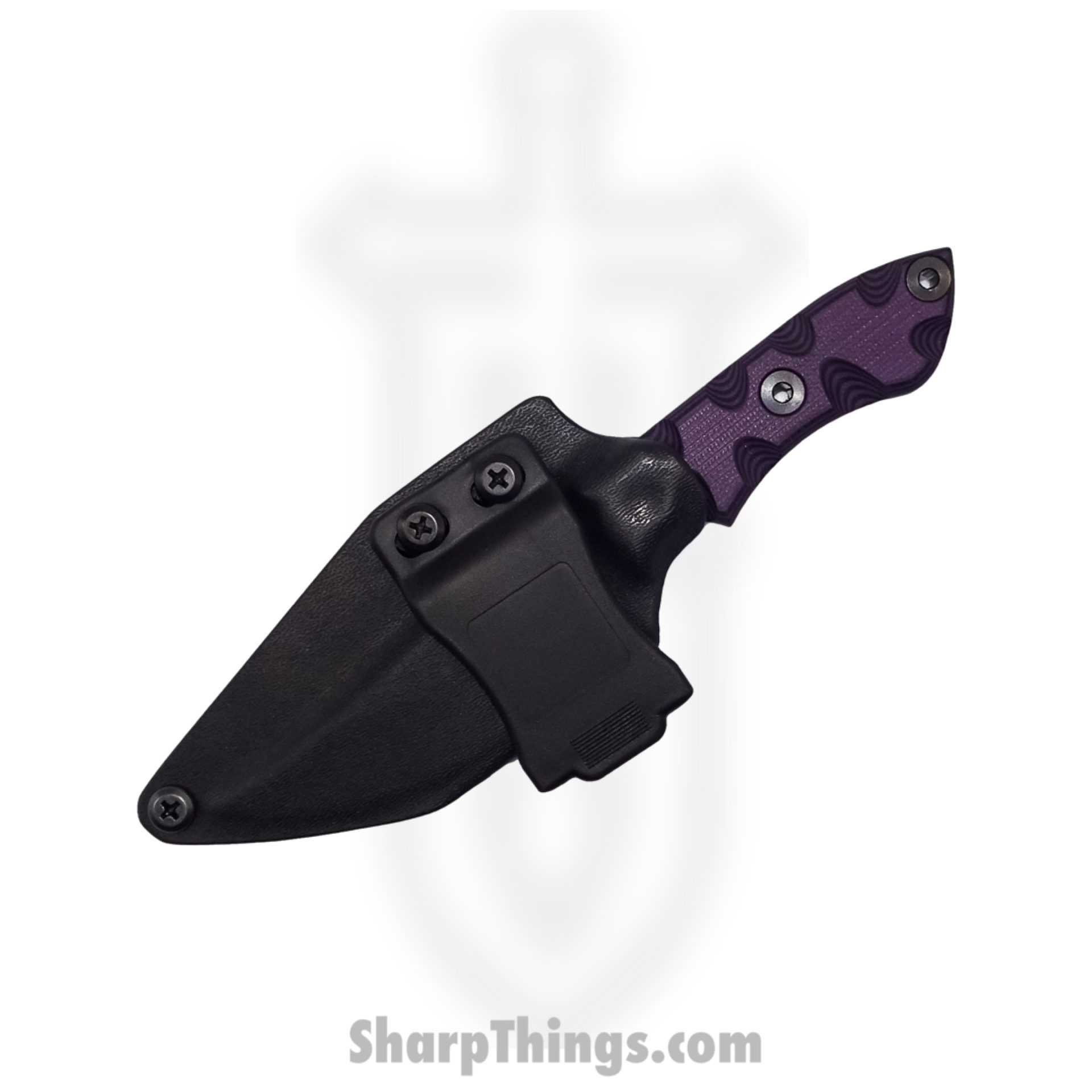 T.Kell Knives - WrtHgMaraGG - Warthog - Fixed Blade Knife - 80crv2 Nickle Boron Coated Trailing Point - G10 - Marauder Grenade Grip - Image 3