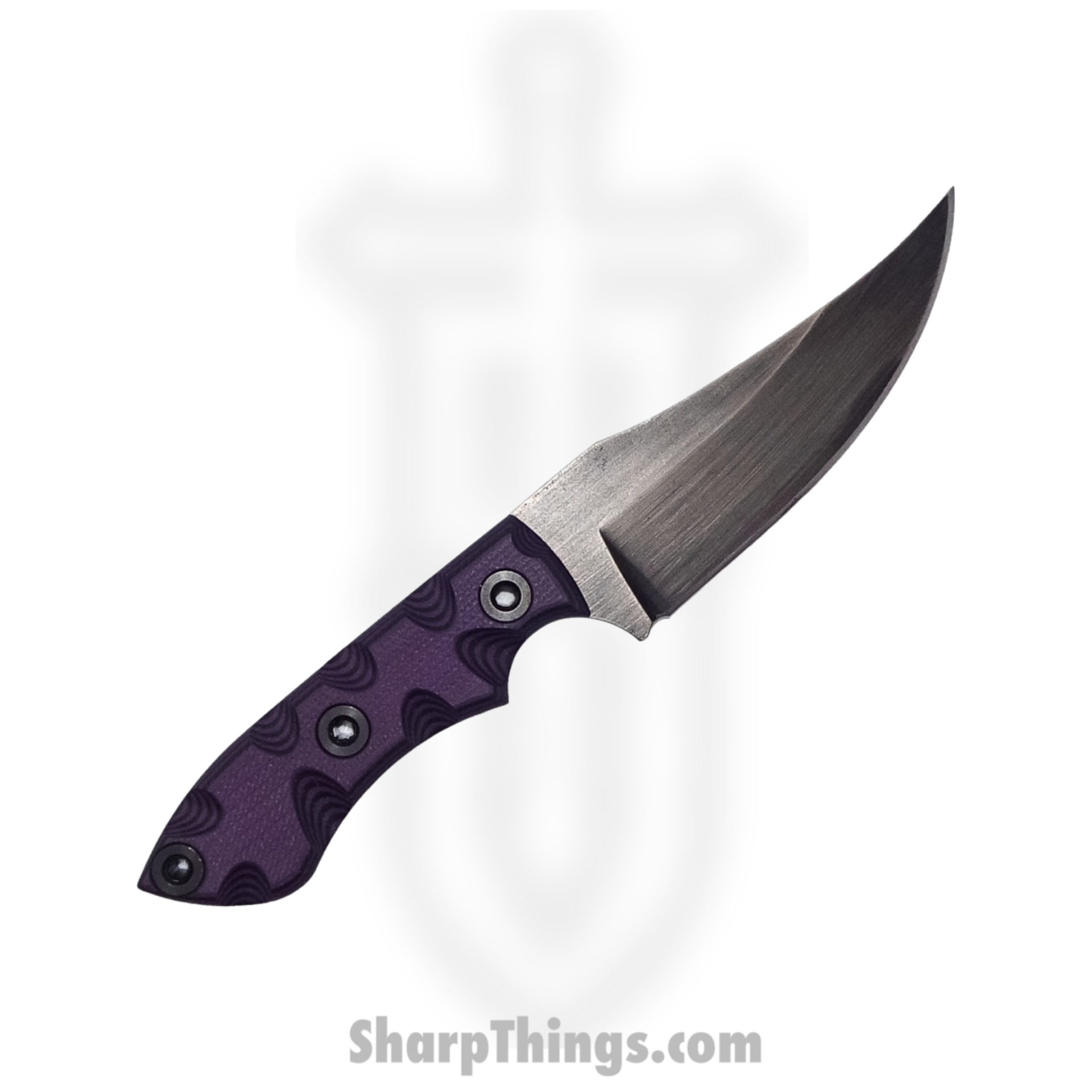 T.Kell Knives - WrtHgMaraGG - Warthog - Fixed Blade Knife - 80crv2 Nickle Boron Coated Trailing Point - G10 - Marauder Grenade Grip - Image 2