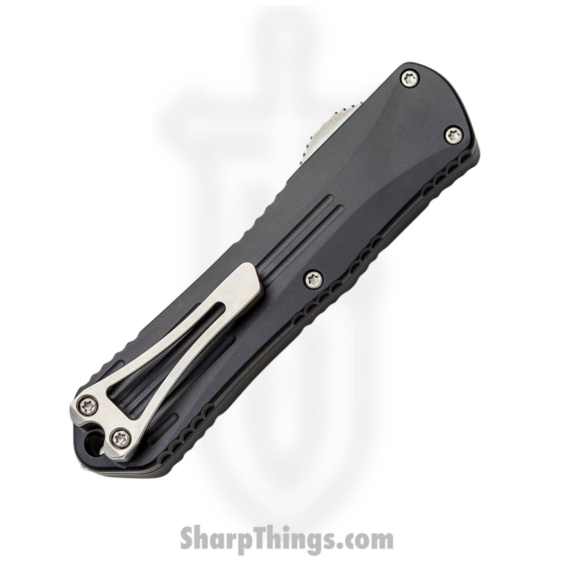 Heretic Knives - H029-2A - Manticore E - OTF Auto - Magnacut Stonewash Recurve - 6061-T6 Aluminum - Black - Image 5