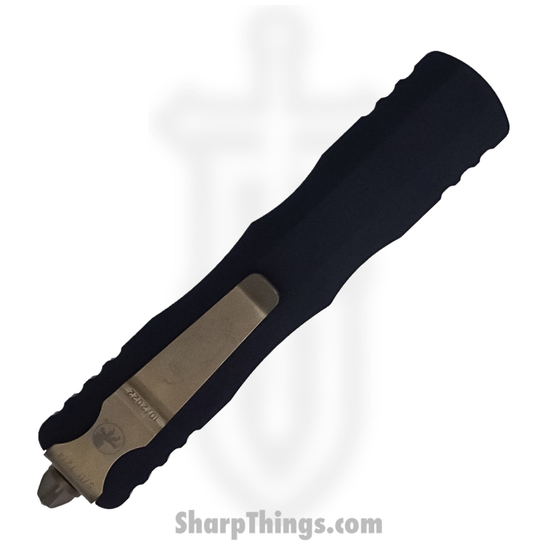 Microtech - 227-13 - Dirac Delta - OTF Auto - Elmax, M390, 204P Bronze Dagger - 6061-T6 Aluminum - Black - Image 2