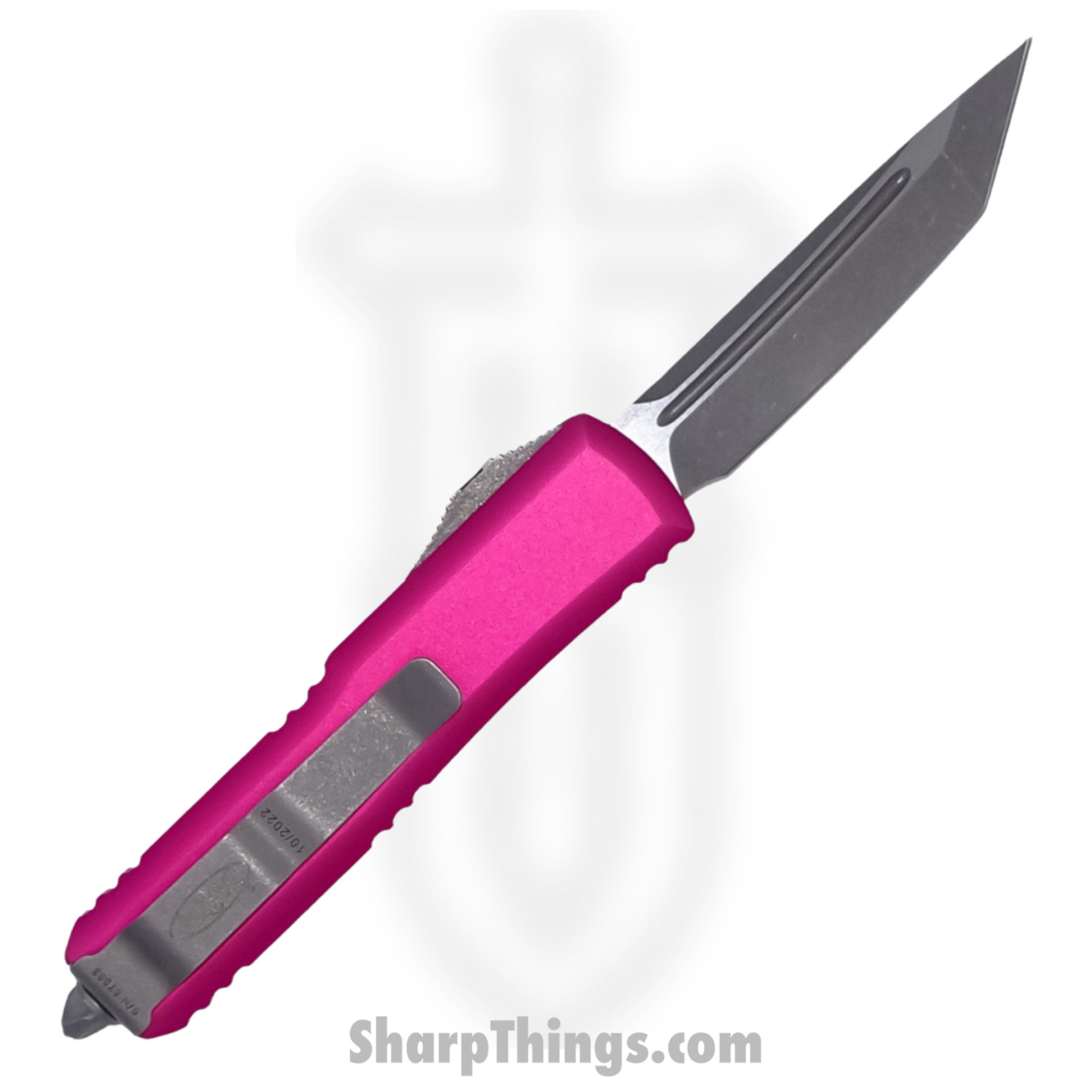 Microtech - 233-10APPK - UTX-85 - OTF Auto - CTS-204P Apocalyptic Tanto - 6061-T6 Aluminum - Pink - Image 2