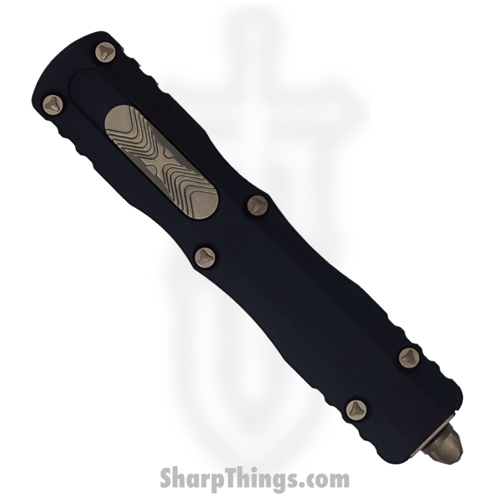 Microtech - 227-13 - Dirac Delta - OTF Auto - Elmax, M390, 204P Bronze Dagger - 6061-T6 Aluminum - Black - Image 3