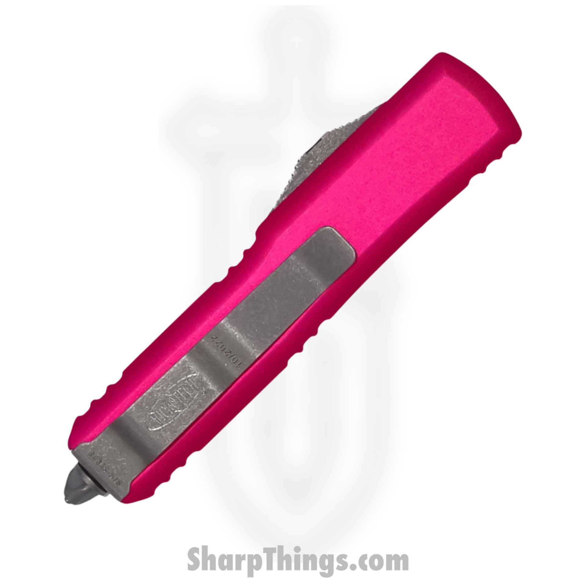 Microtech - 233-10APPK - UTX-85 - OTF Auto - CTS-204P Apocalyptic Tanto - 6061-T6 Aluminum - Pink - Image 3