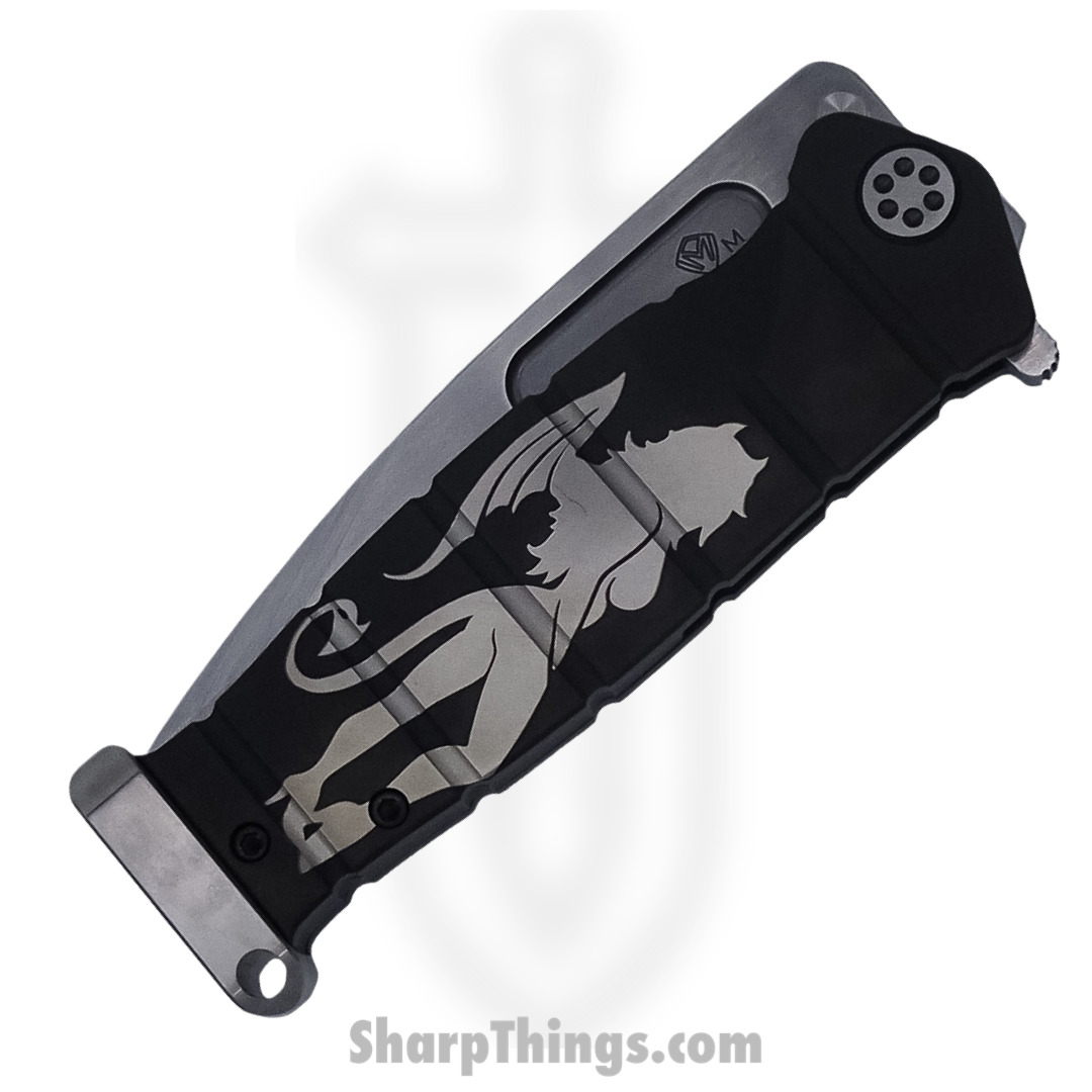 Medford Knife - MK204MTQ-30PV-TPCP-PB - USMC Fighter Flipper Knife - MagnaCut Tumbled PVD "She Devil'" - Image 3