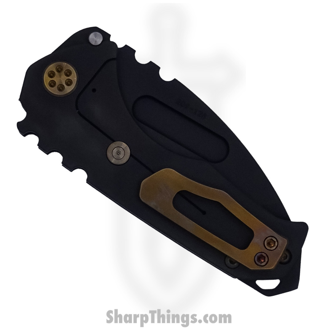 Medford Knife - MK0294PT-30PV-T1C1-BP - Genesis "T" Tanto Edge Folder - S45VN PVD - Bronze Lightning Bolt - Image 2