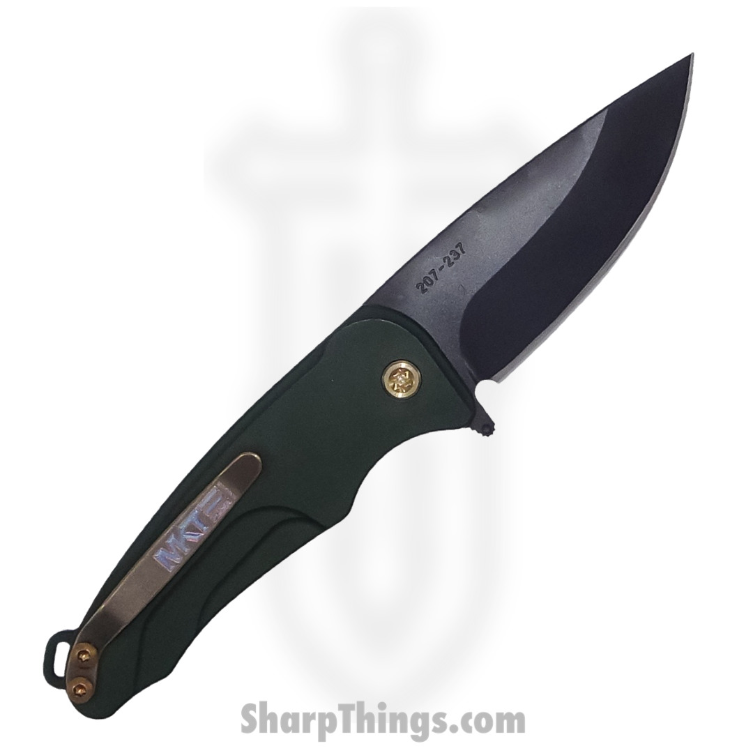 Medford Knife - MK0394PO-40AG-T1C1-Q4 - Smooth Criminal Button Lock Folder - S45VN PVD - Hunter Green