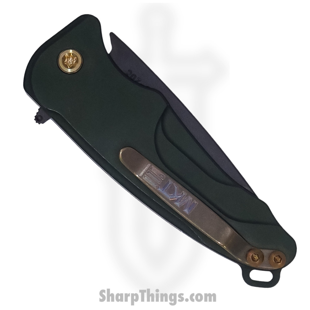 Medford Knife - MK0394PO-40AG-T1C1-Q4 - Smooth Criminal Button Lock Folder - S45VN PVD - Hunter Green - Image 2