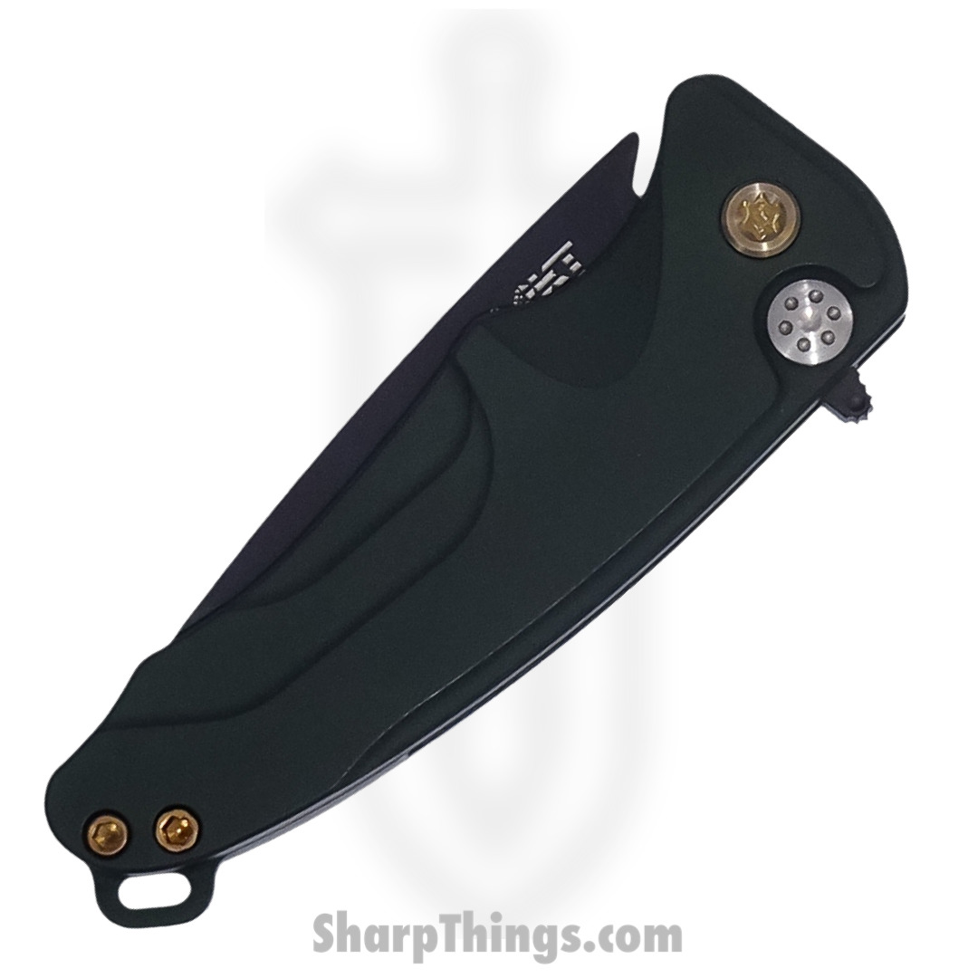 Medford Knife - MK0394PO-40AG-T1C1-Q4 - Smooth Criminal Button Lock Folder - S45VN PVD - Hunter Green - Image 3