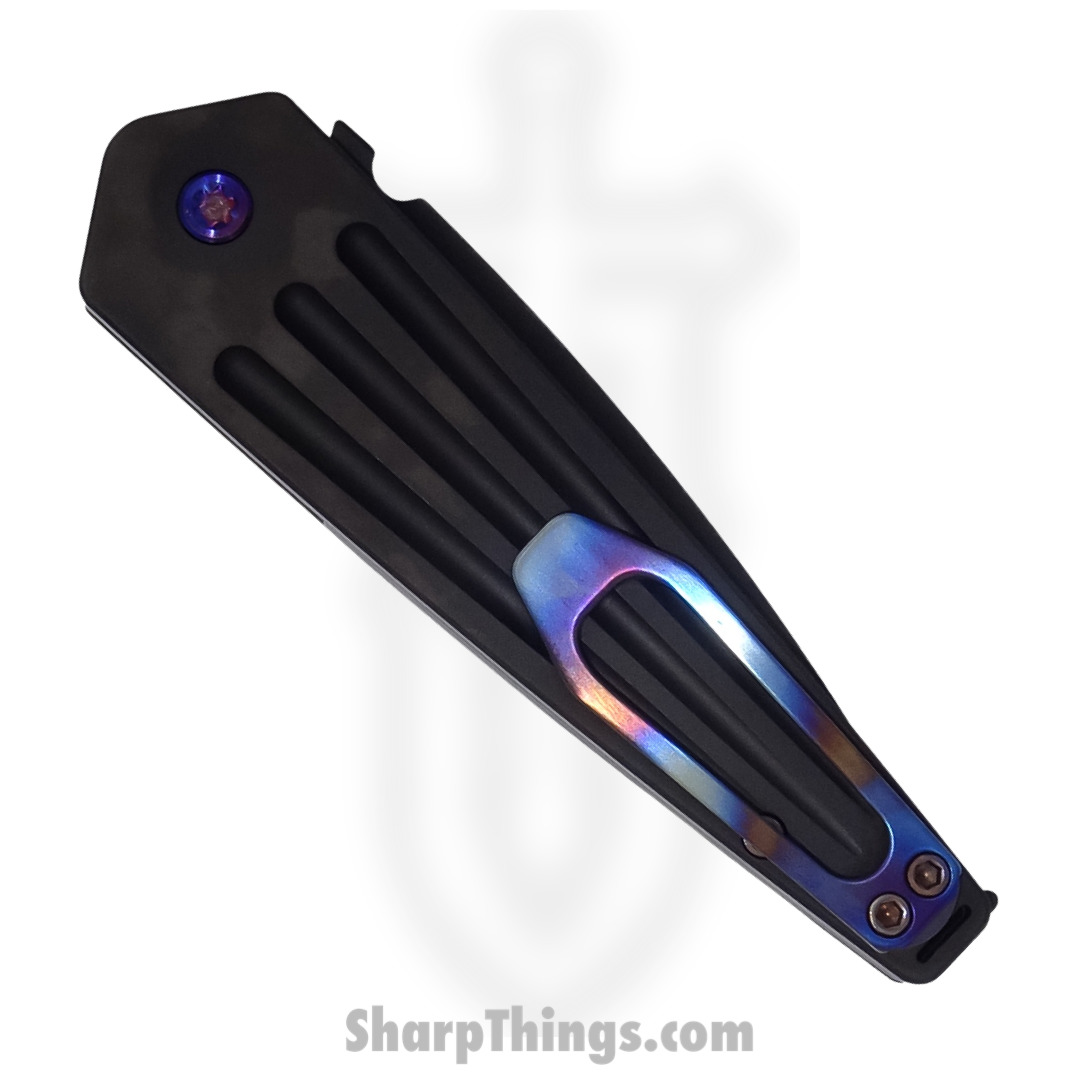 Medford Knife - MK2094PQ-30PV-TFCF-BP - Nosferatu Automatic Knife - S45VN PVD Blade and Handles