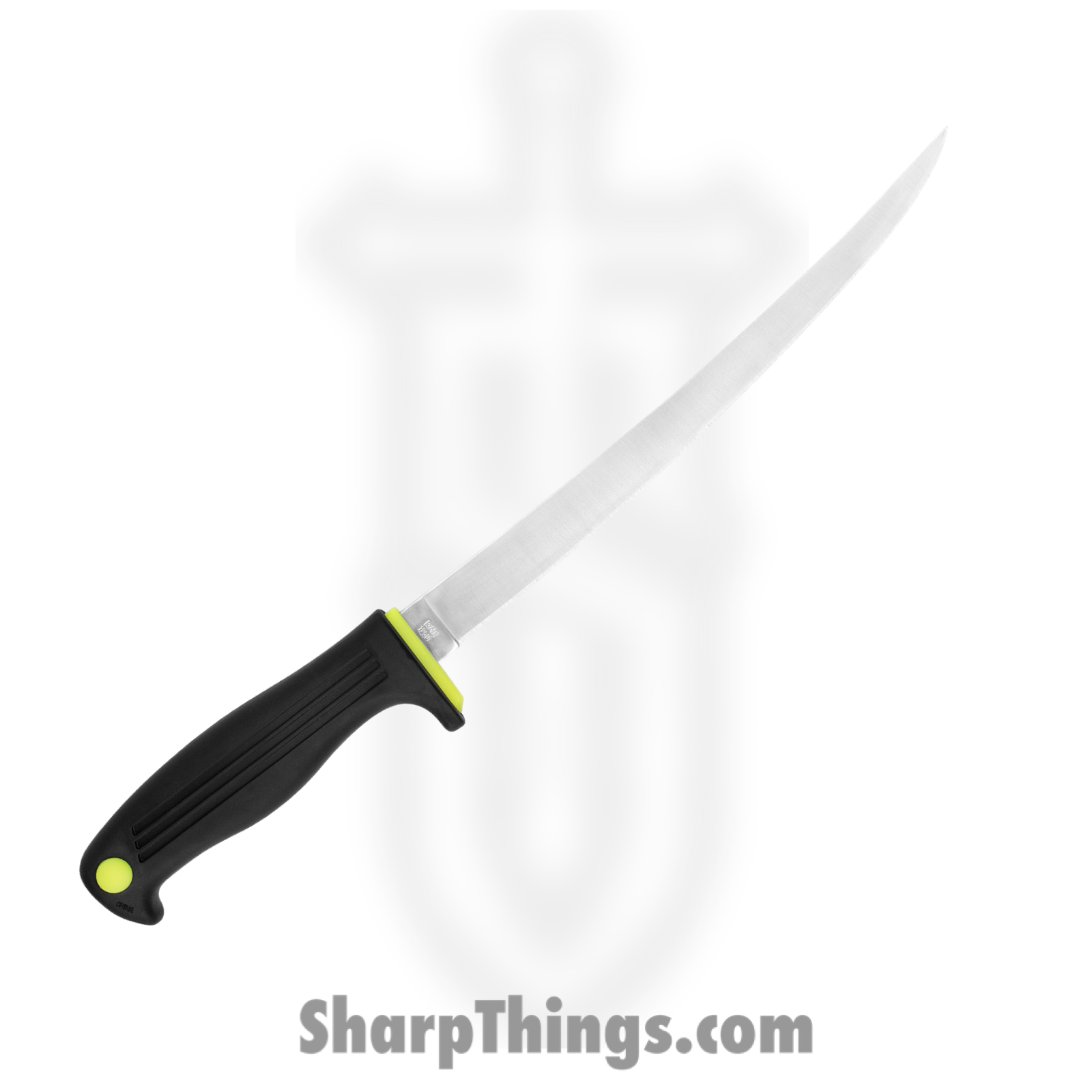 Kershaw - 1259 - Clearwater II Fillet Knife - Fixed Blade Knife - 420J2 Satin Fillet - GFN/Rubber/K-Texture Grip - Black - Image 2