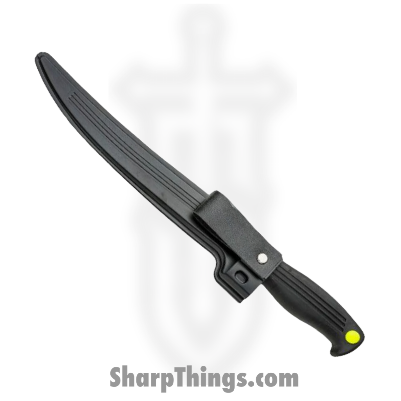 Kershaw - 1259 - Clearwater II Fillet Knife - Fixed Blade Knife - 420J2 Satin Fillet - GFN/Rubber/K-Texture Grip - Black - Image 3