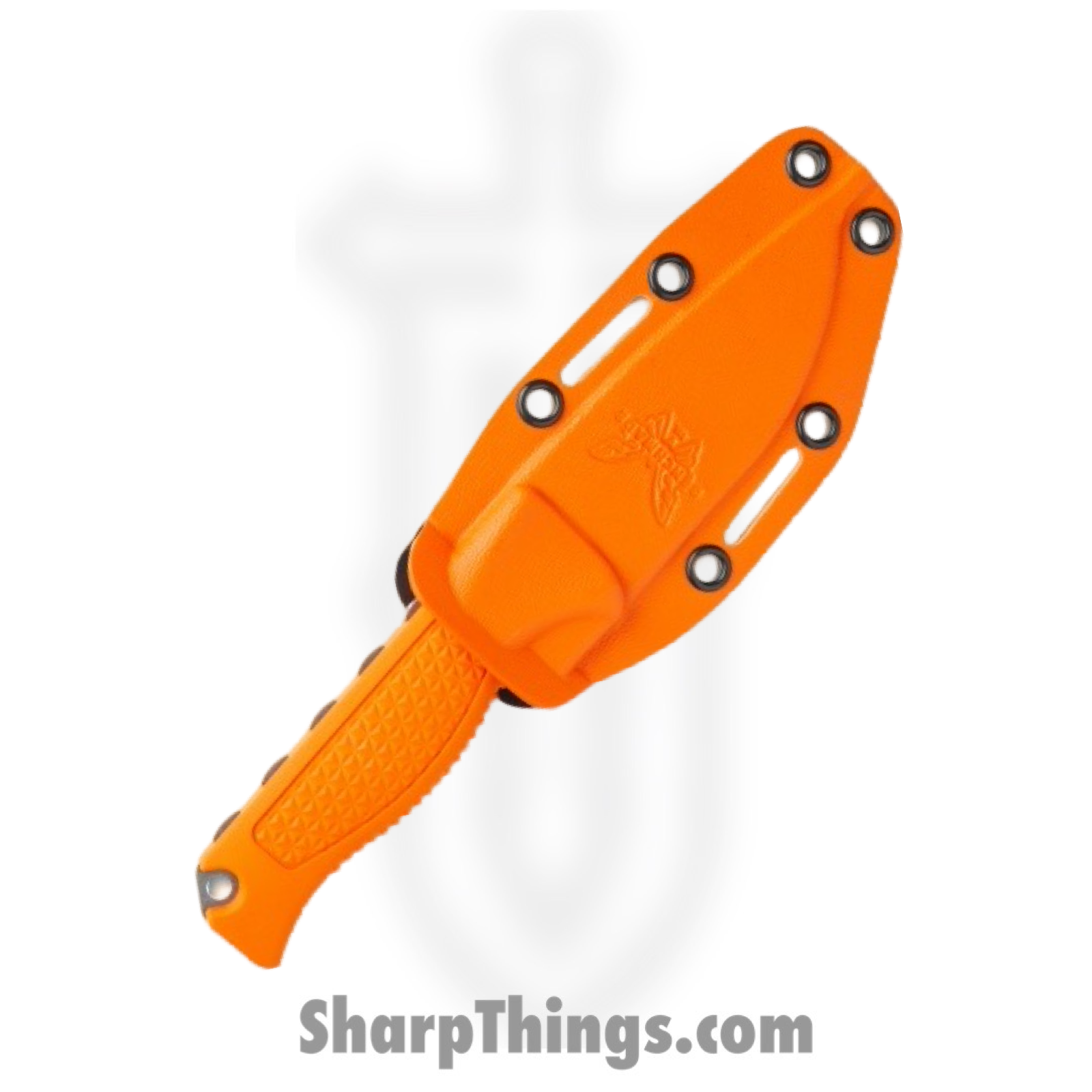 Benchmade - 15006 - Steep Country Hunter - Fixed Blade Knife - CPM S30V Stonewash Drop Point - Santoprene - Orange - Image 3
