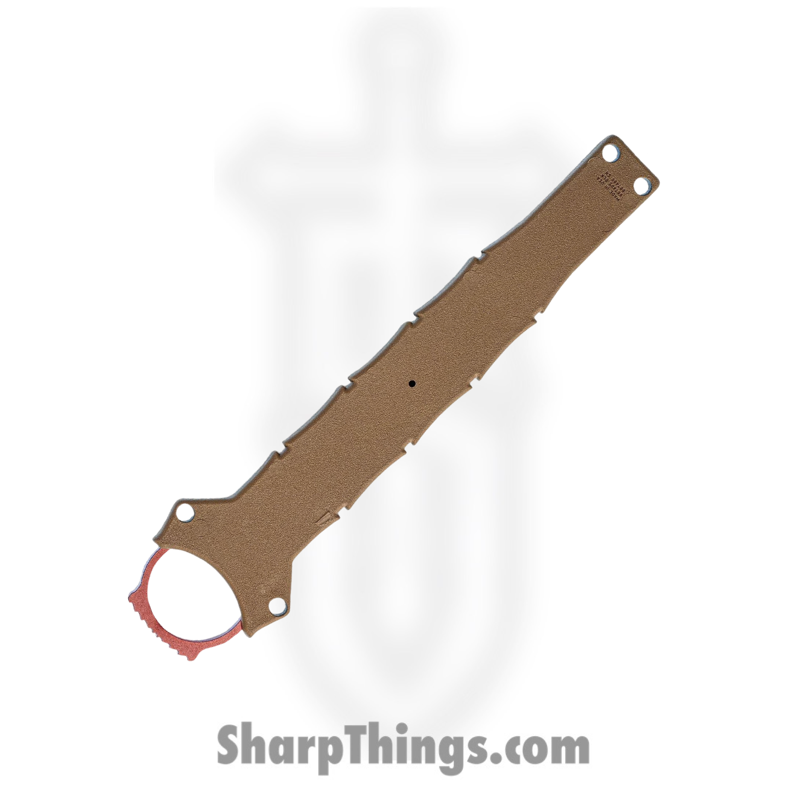 Benchmade - 176T - SOCP Skeletonized Trainer - Fixed Blade Knife - 440C SS Coated Dagger - Skeletonized - Red - Image 4