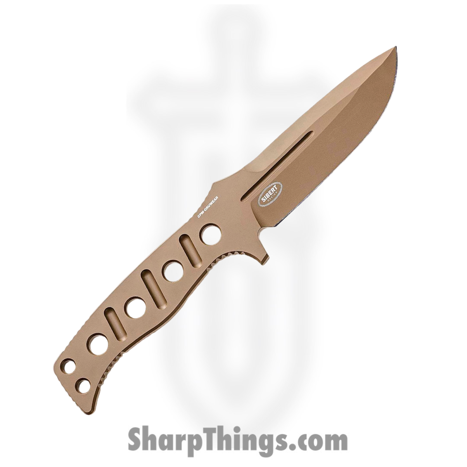 Benchmade - 375FE-1 - Adamas - Fixed Blade Knife - CPM CruWear Coated Drop Point - Skeletonized - Tan - Image 2