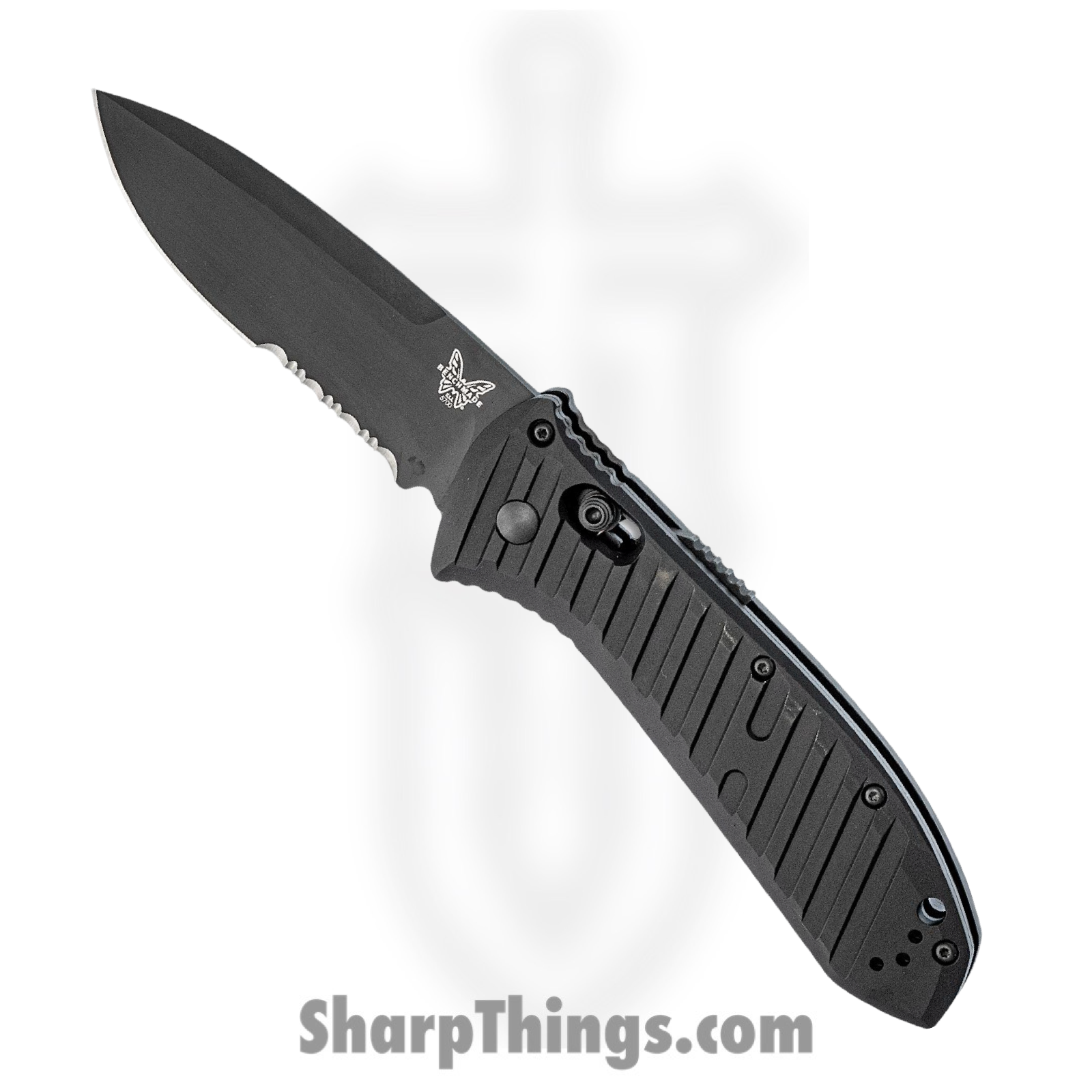 Benchmade - 5700SBK - Presidio II - Automatic Knife - S30V Coated Drop Point P/S - 6061-T6 Aluminum - Black