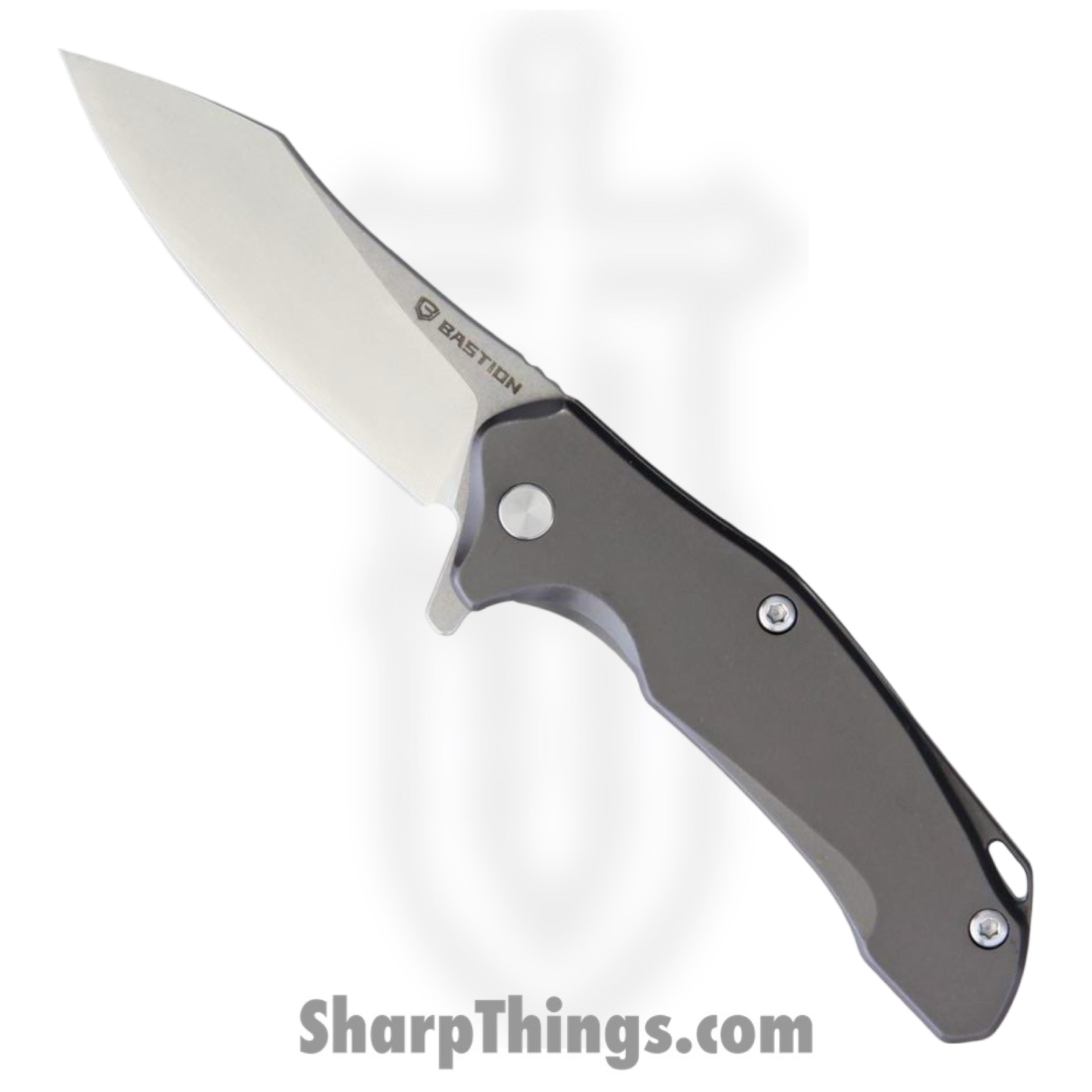 Bastion - BSTN228 - Mini Braza Bro - Folding Knife - D2 Satin Wharncliffe - Stainless - Gray