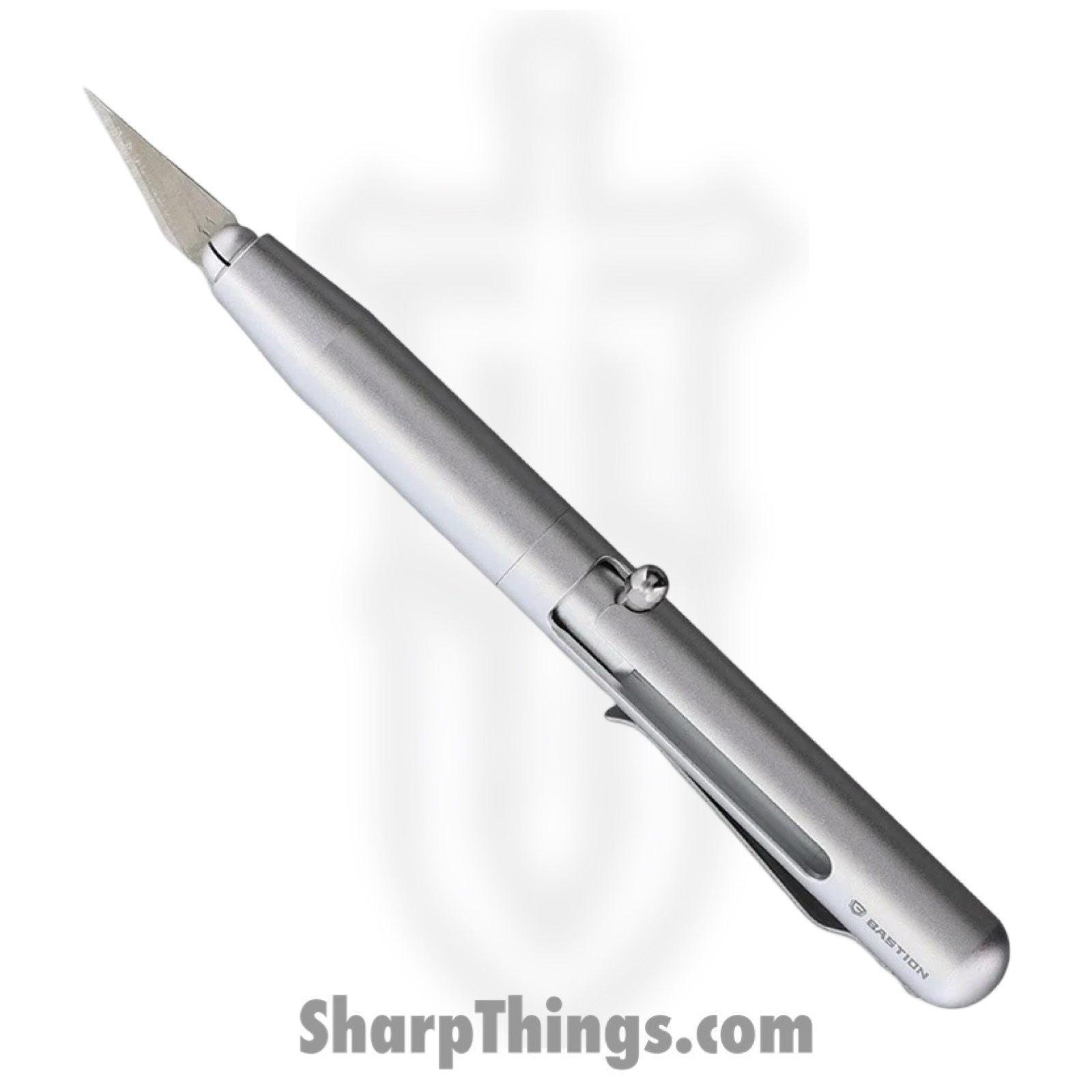Bastion - BSTN255S - Pen-Style Retractable Precision Blade - Aluminum - Gray