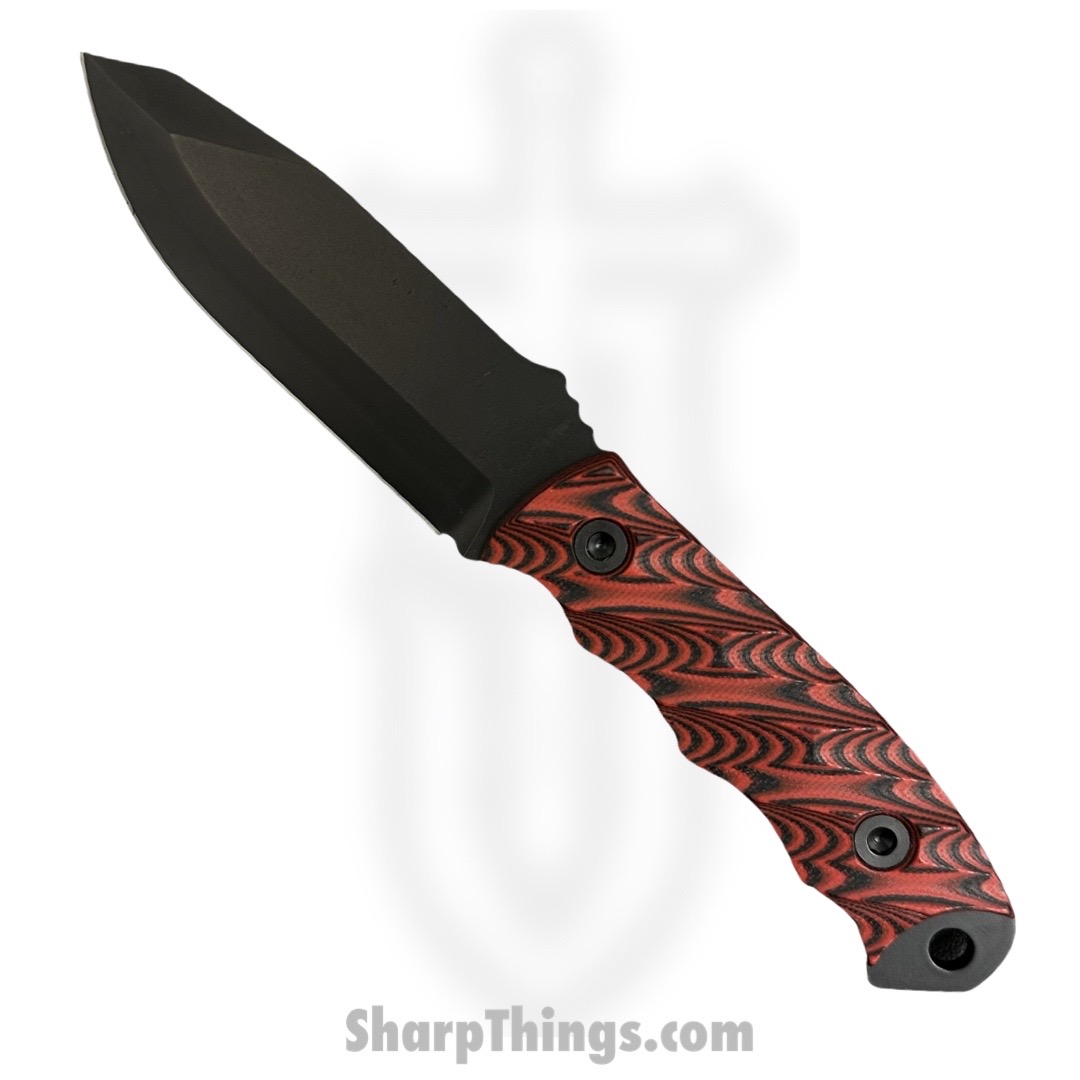 Half Face Blades - HFBDISJREBC - Disaster Jr - Fixed Blade Knife - CPM3V Coated Spear Point - G10 - Red/Black - Image 5