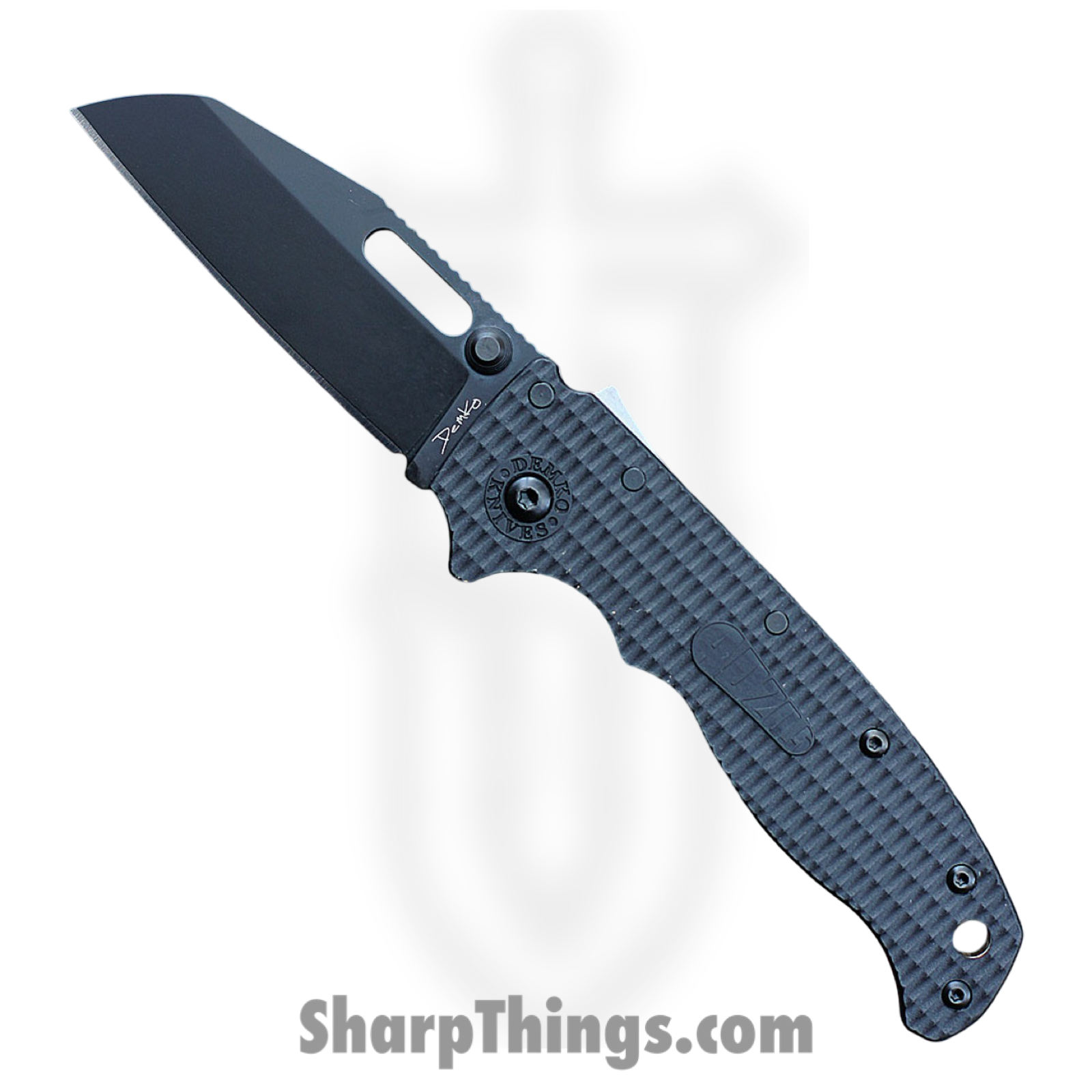 Demko Knives - DEMAD205F22B - AD 20.5 - Folding Knife - AUS-10A Coated Wharncliffe - Grivory - Black
