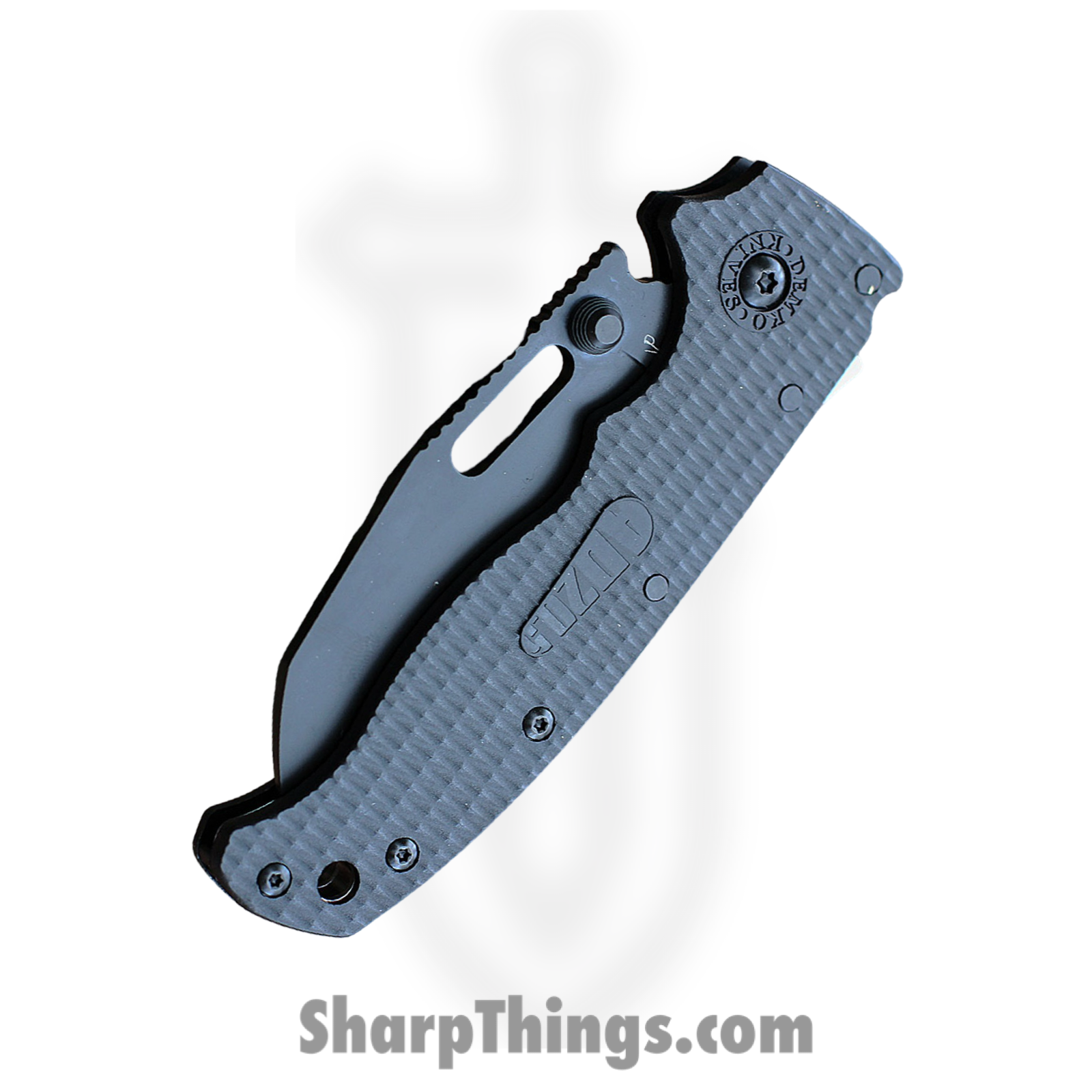 Demko Knives - DEMAD205F22B - AD 20.5 - Folding Knife - AUS-10A Coated Wharncliffe - Grivory - Black - Image 3