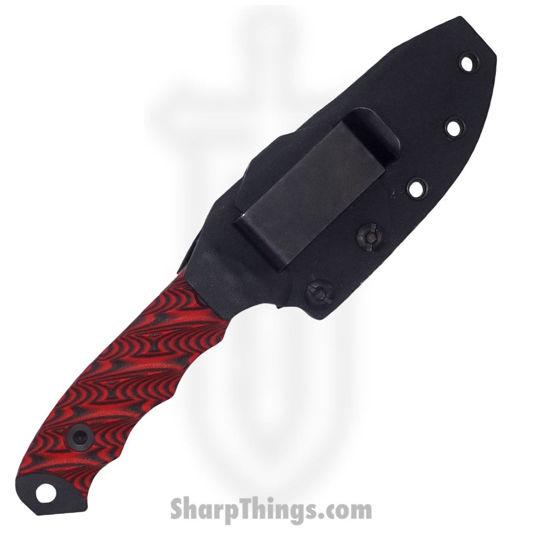 Half Face Blades - HFBDISJREBC - Disaster Jr - Fixed Blade Knife - CPM3V Coated Spear Point - G10 - Red/Black - Image 3
