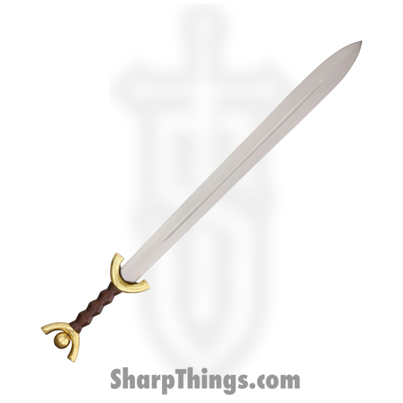 CAS Hanwei - PC2370 - Celtic Sword - Fixed Blade Knife - Carbon Steel Satin Spear Point - Ebony Wood - Brown - Image 2