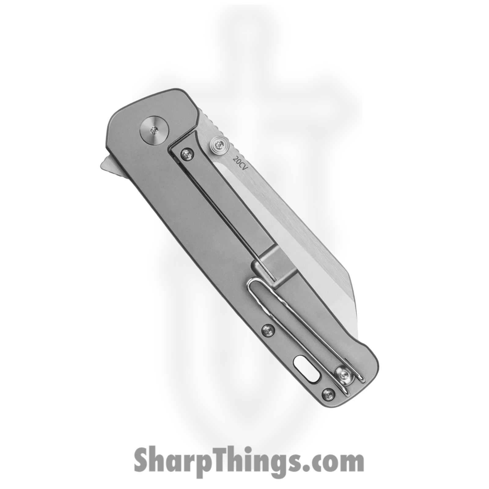 QSP - QS130XLD1 - Penguin Plus - Folding Knife - CPM-20CV Satin Sheepsfoot - Titanium/CF - Black/Silver - Image 4