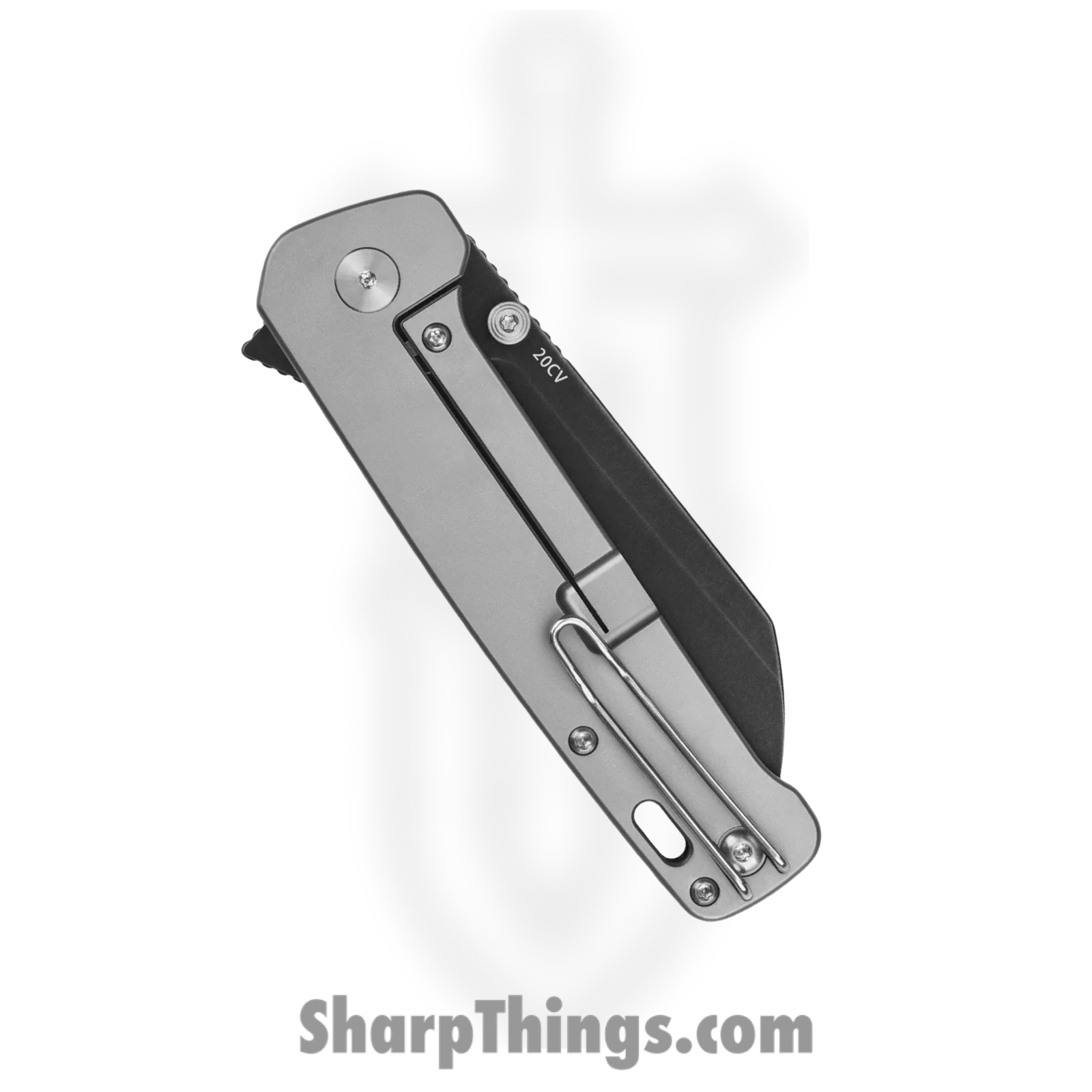 QSP - QS130XLD2 - Penguin Plus - Folding Knife - CPM-20CV Coated Sheepsfoot - Titanium/CF - Black/Silver - Image 4