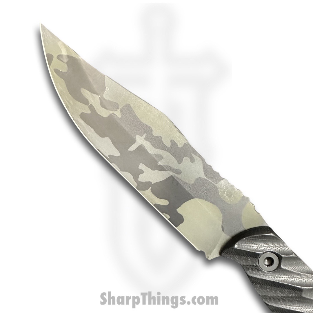 Half Face Blades - HFBCROSC - Crow Scout - Fixed Blade Knife - S35VN Coated Clip Point - G10 - Black - Image 2