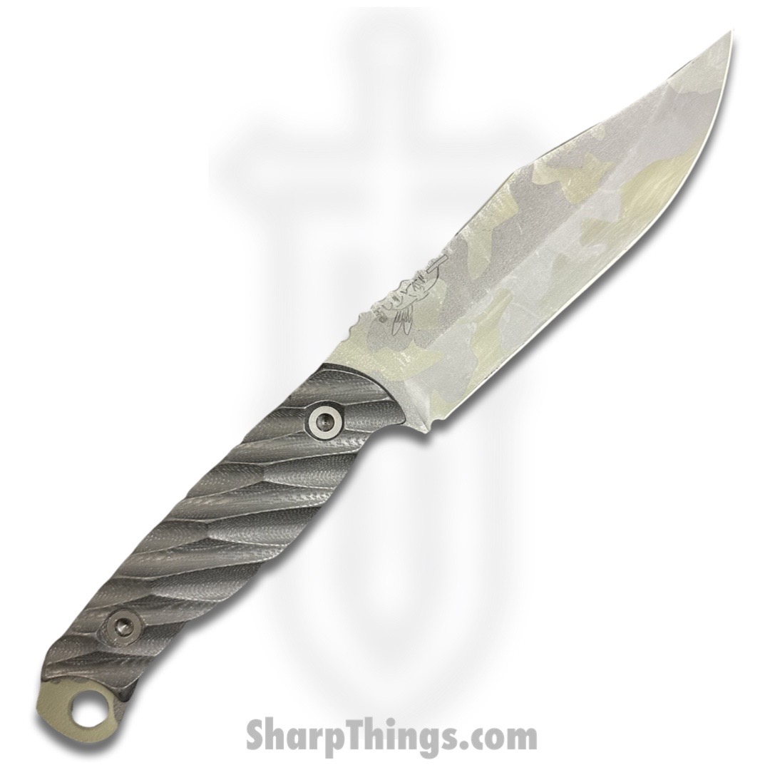 Half Face Blades - HFBCROSC - Crow Scout - Fixed Blade Knife - S35VN Coated Clip Point - G10 - Black