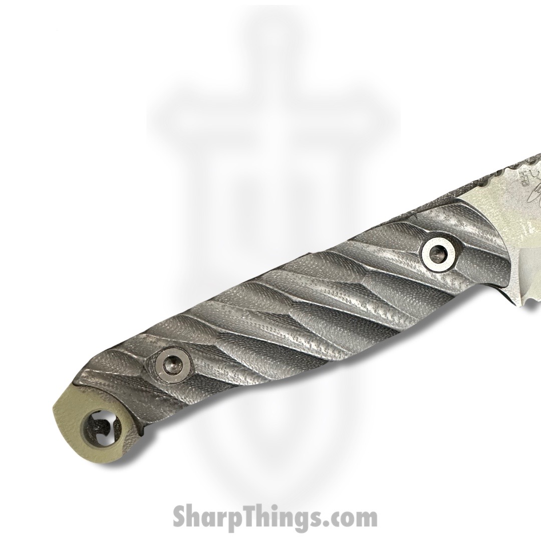 Half Face Blades - HFBCROSC - Crow Scout - Fixed Blade Knife - S35VN Coated Clip Point - G10 - Black - Image 7