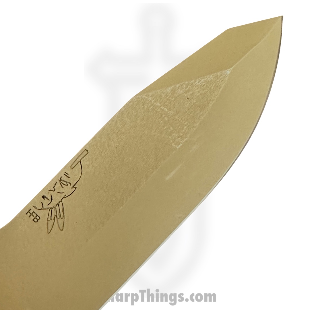 Half Face Blades - HFBDISJRFDE - Disaster Jr - Fixed Blade Knife - CPMV3 Coated Clip Point - G10 - Tan/Black - Image 5