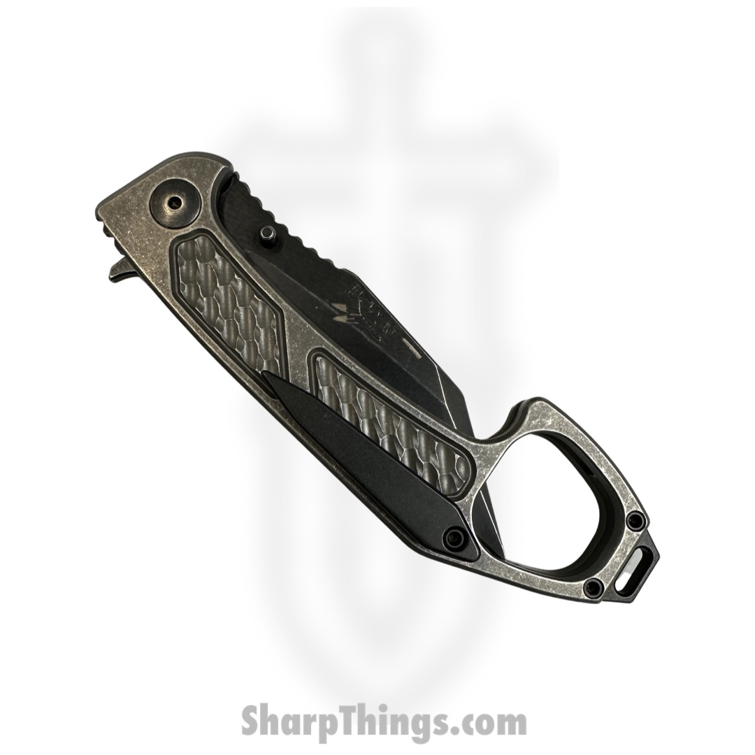 Half Face Blades - HFBSHPOS - SHPOS - Folding Knife - S45VN Coated Reverse Tanto - Titanium - Black - Image 5