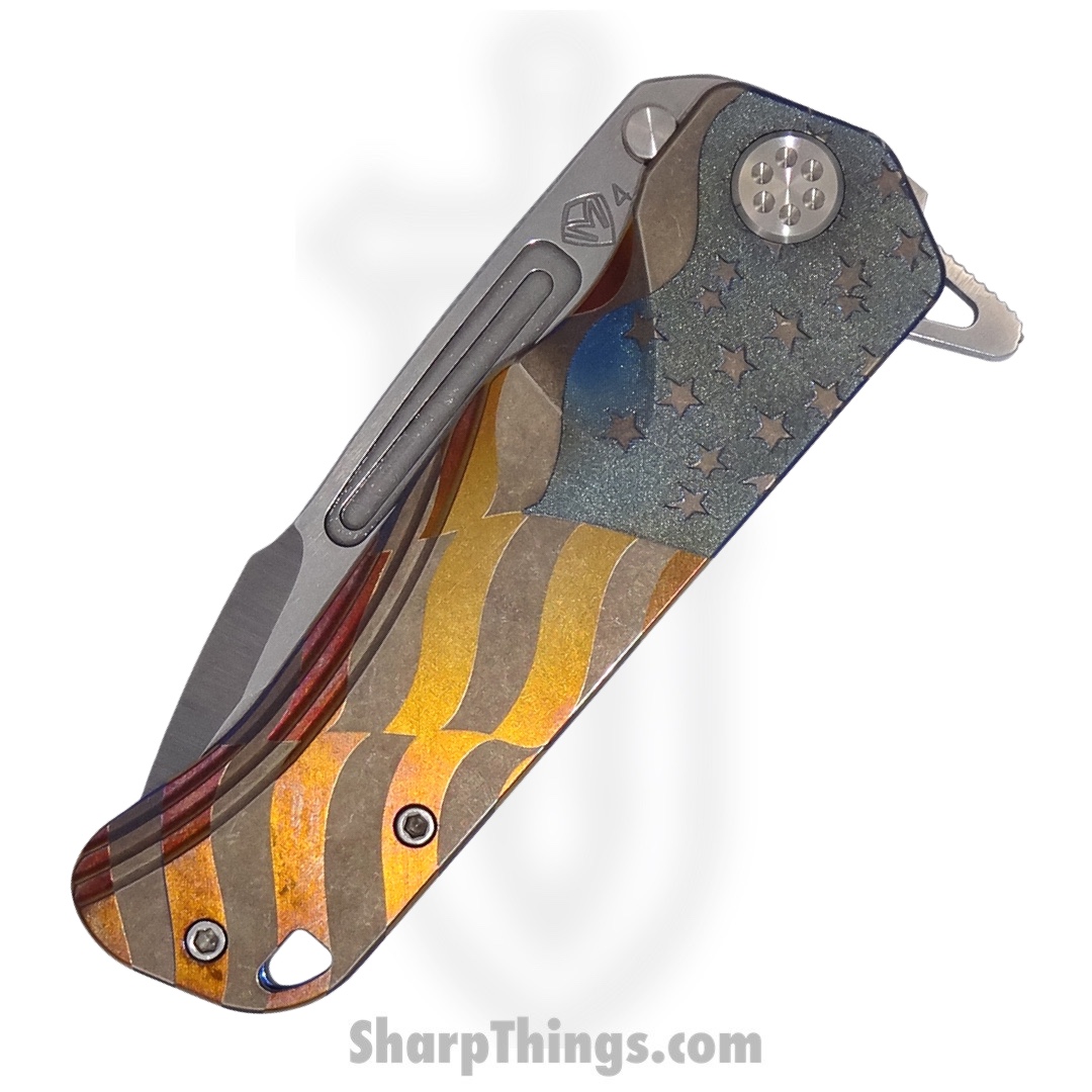Medford Knife - MK2004TQ-37A2-TSCS-Q4 - Proxima - S45VN Tumbled - Blue "Full Color American Flag" - Image 4